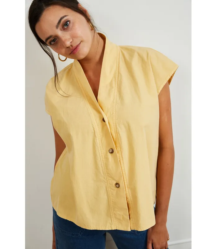 Sienna Shawl Collar Top - Butter made by Loup