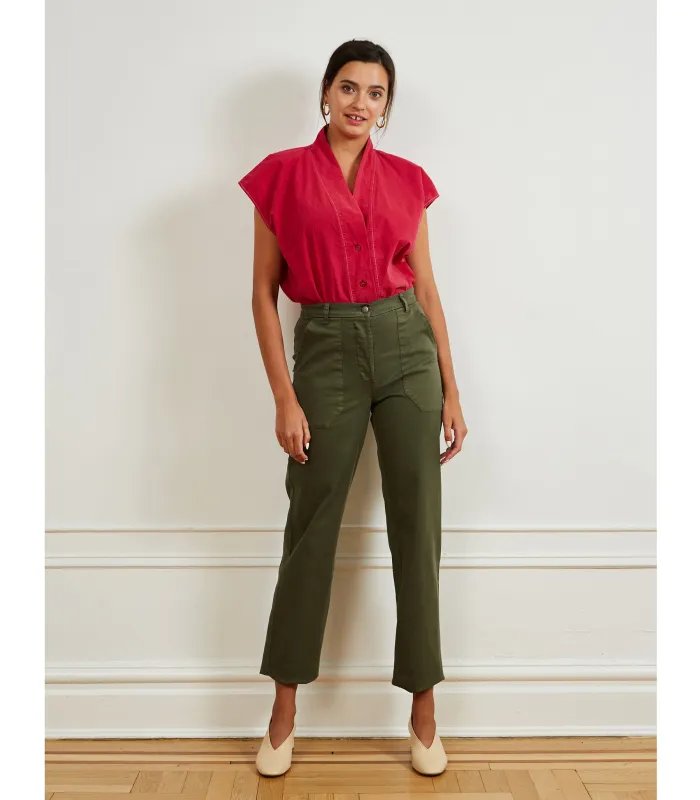 James Straight-Leg Work Pant - Pine sold by Loup