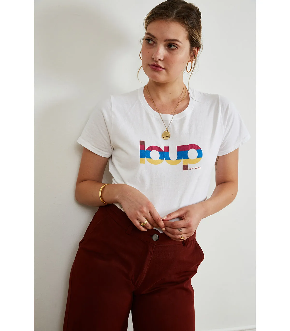 Brigitte Wide-Leg Trouser - Cocoa sold by Loup product image thumbnail 4