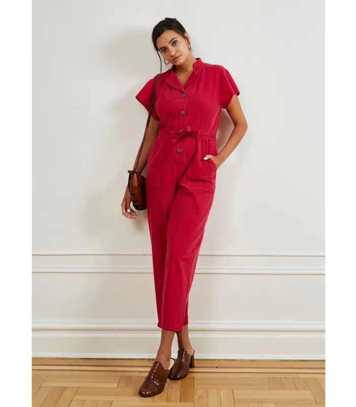 Sally Short-Sleeved Worksuit - Rose sold by Loup