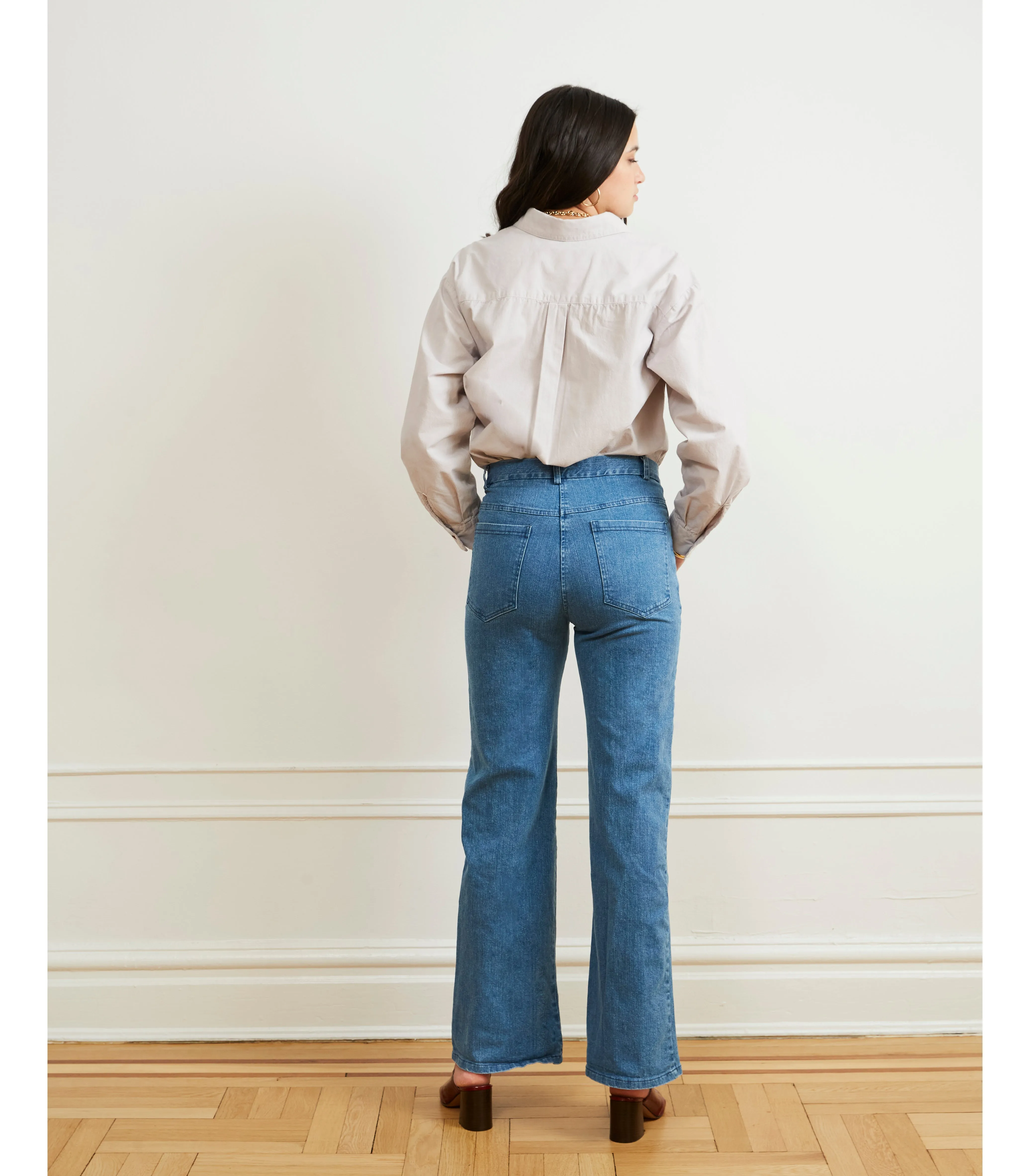 Marie Flare Leg Jeans - Light Indigo sold by Loup product image thumbnail 2