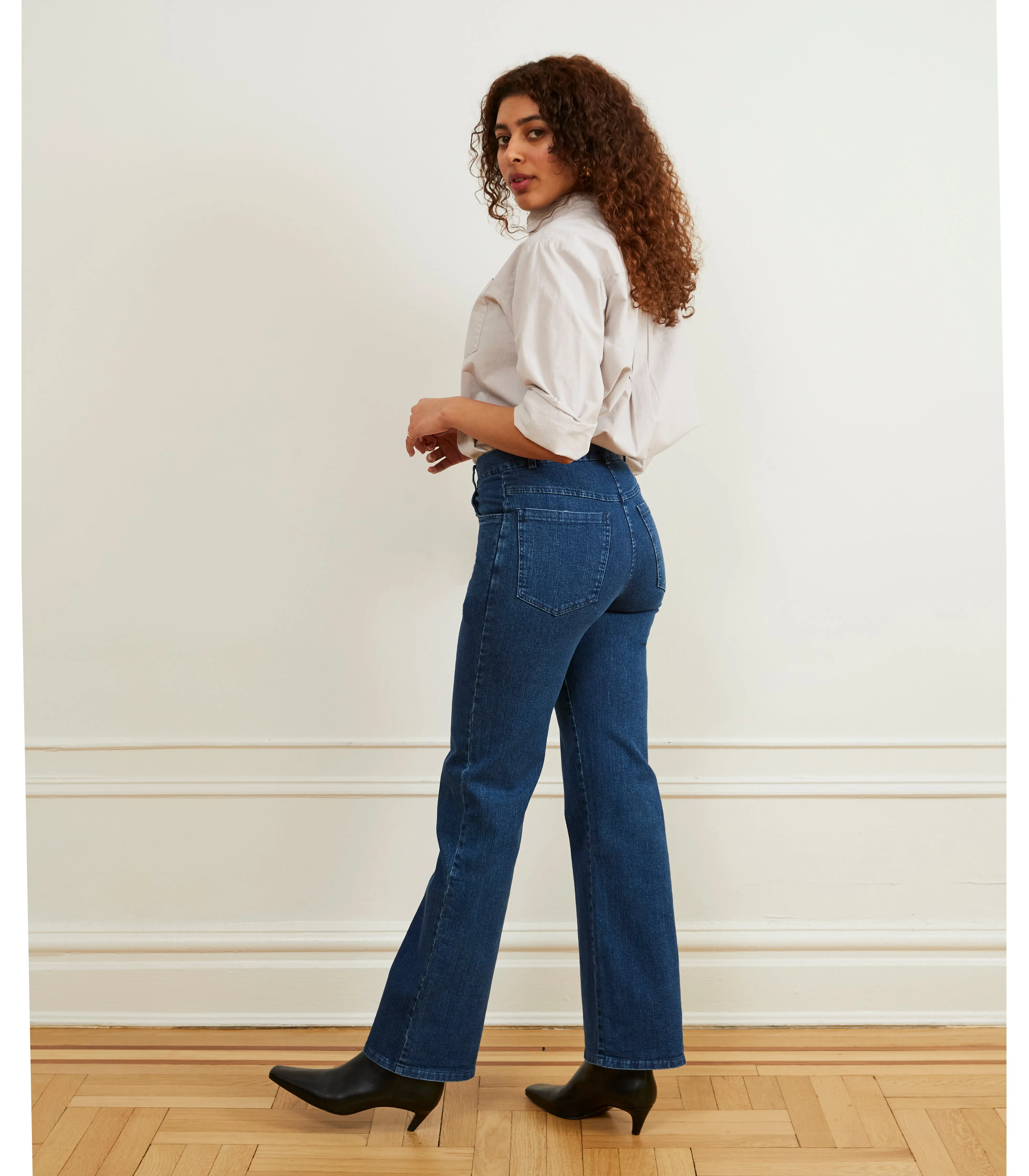 Marie Flare Leg Jeans - Dark Indigo sold by Loup product image thumbnail 3