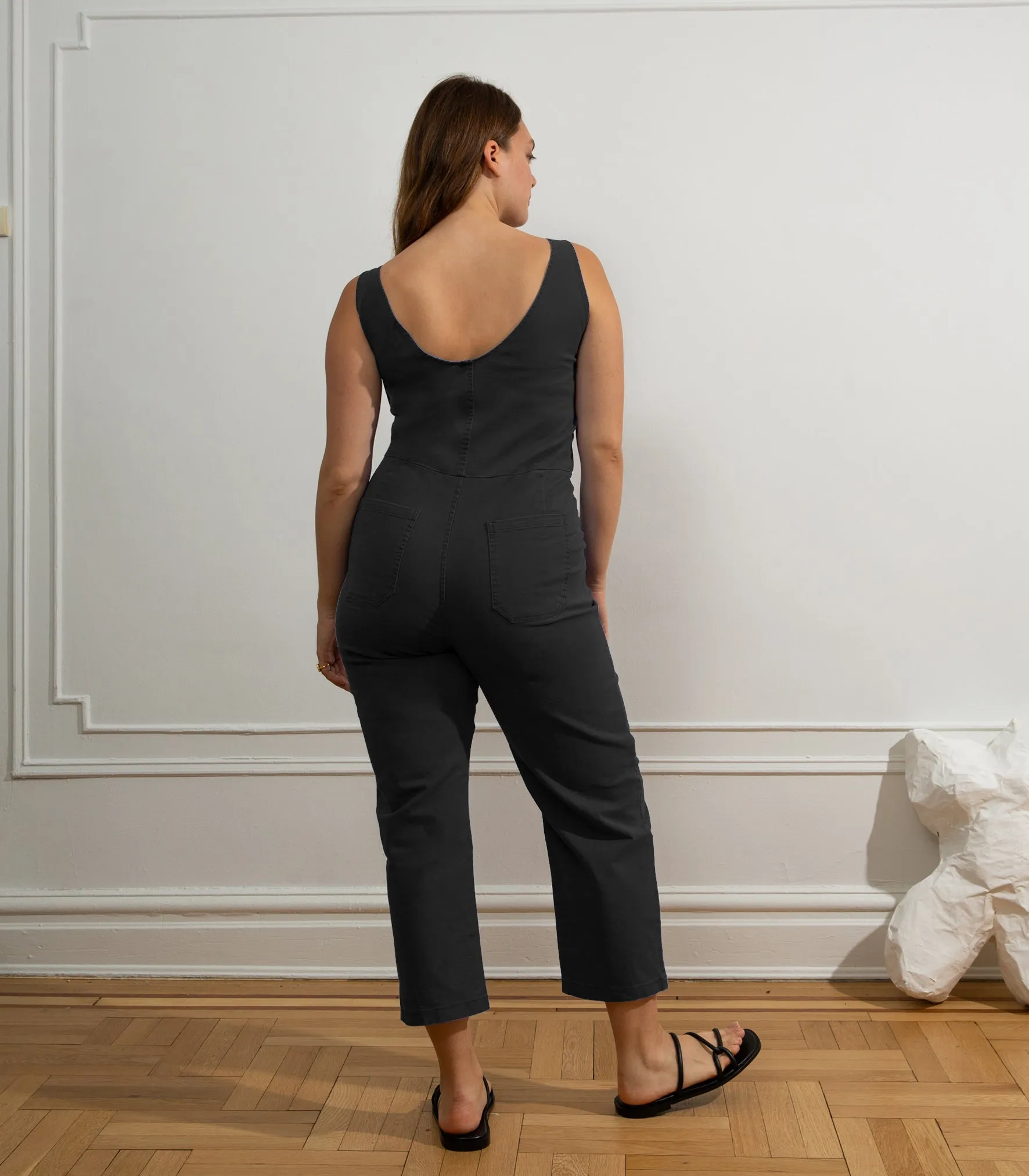 Claire Sleeveless Buckle Jumpsuit - Black sold by Loup product image thumbnail 2