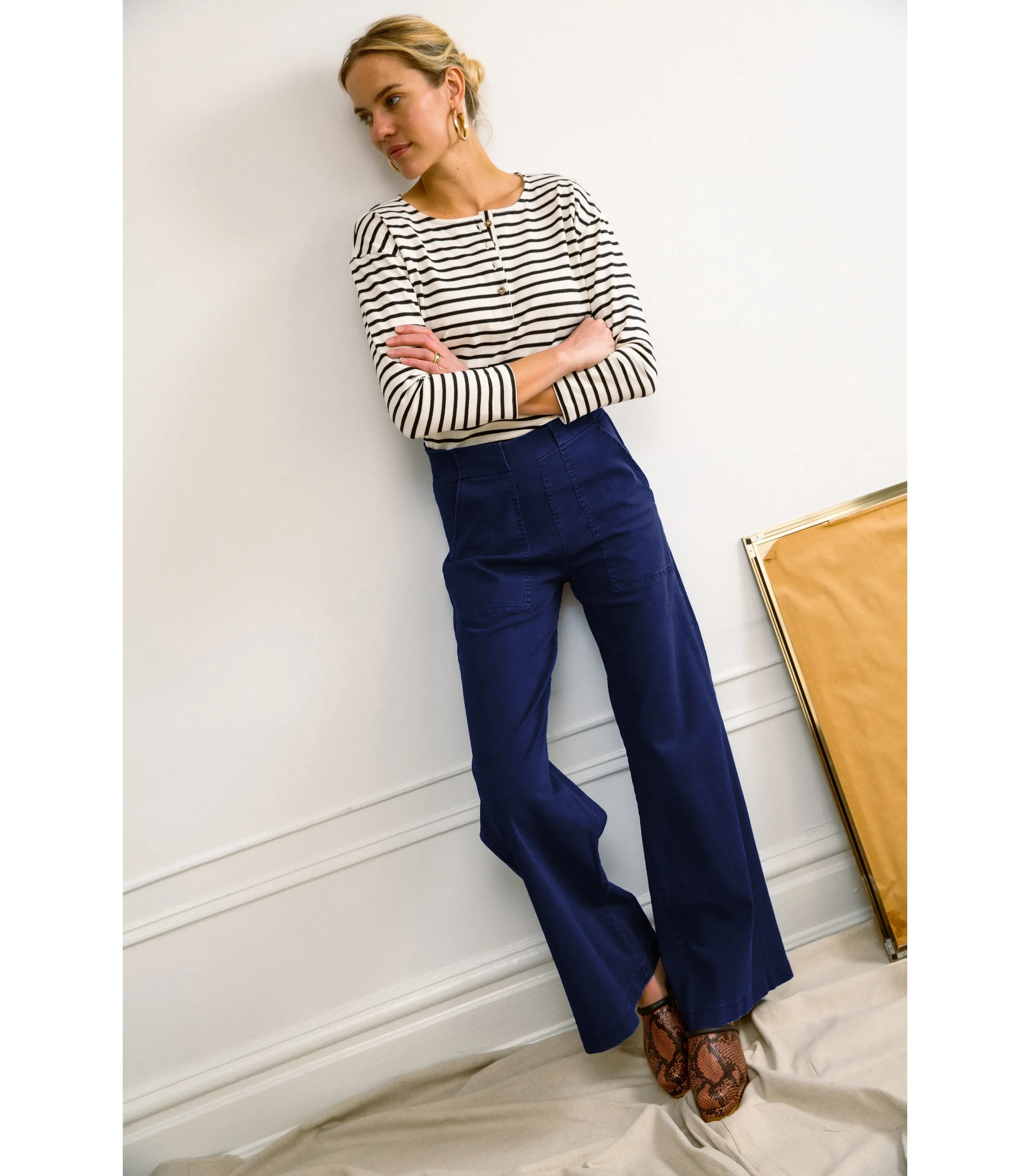 Long Sabrina Wide-Leg Pants - Twilight sold by Loup product image thumbnail 3