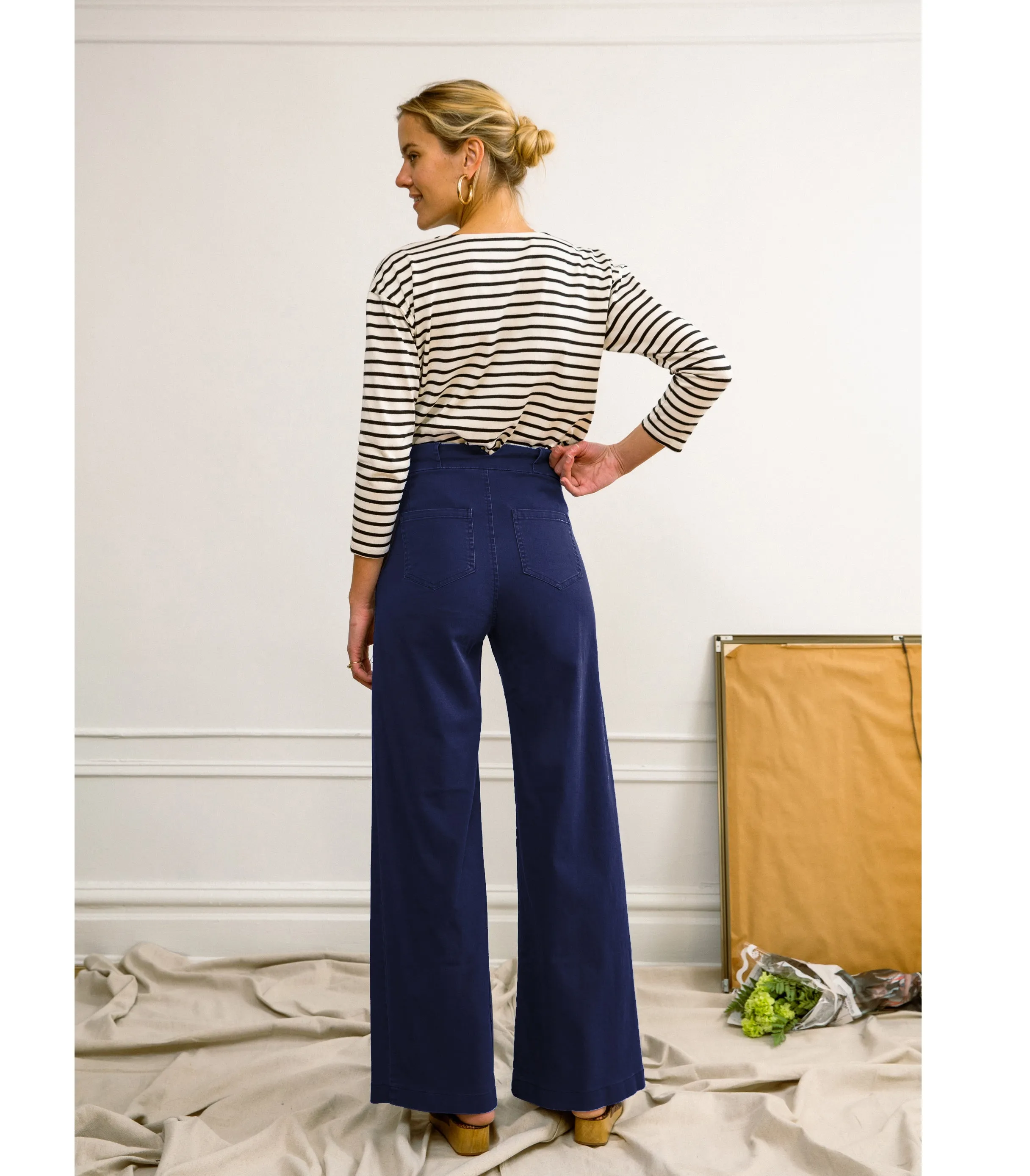 Long Sabrina Wide-Leg Pants - Twilight sold by Loup product image thumbnail 2
