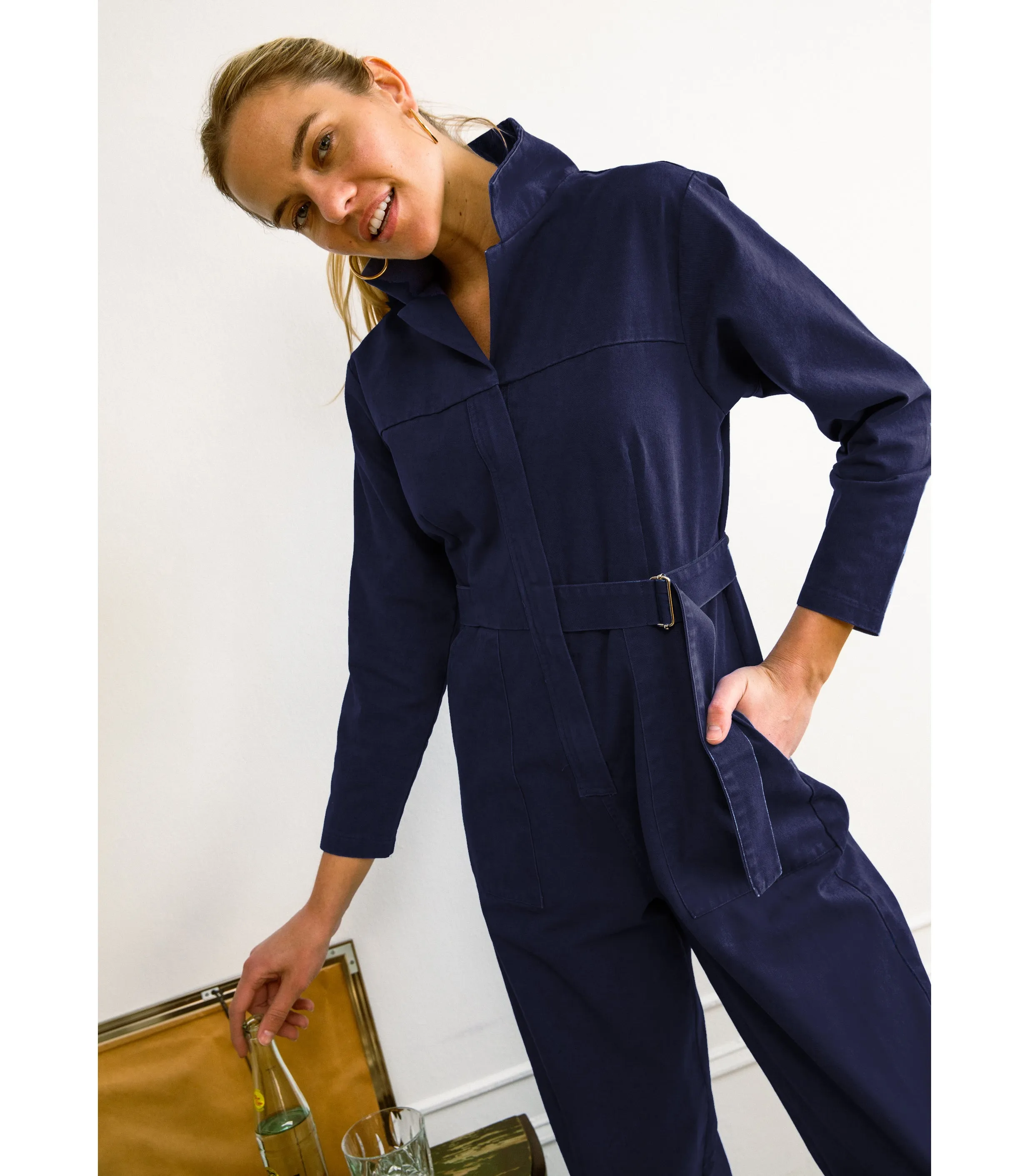 Wallis Long Sleeve Zip Jumpsuit - Twilight sold by Loup product image thumbnail 4