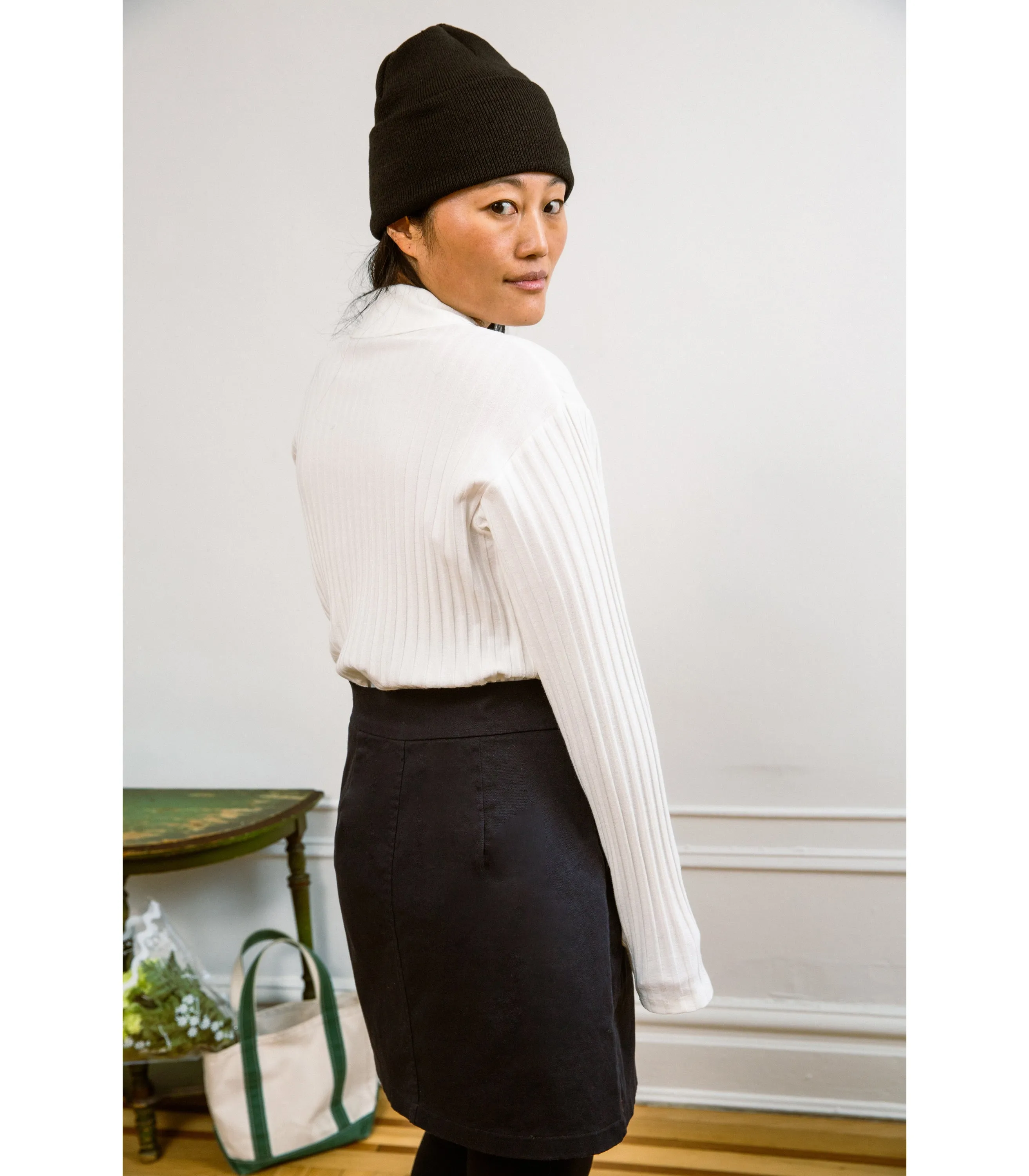 Gina Wrap Mini Skirt - Black sold by Loup product image thumbnail 5