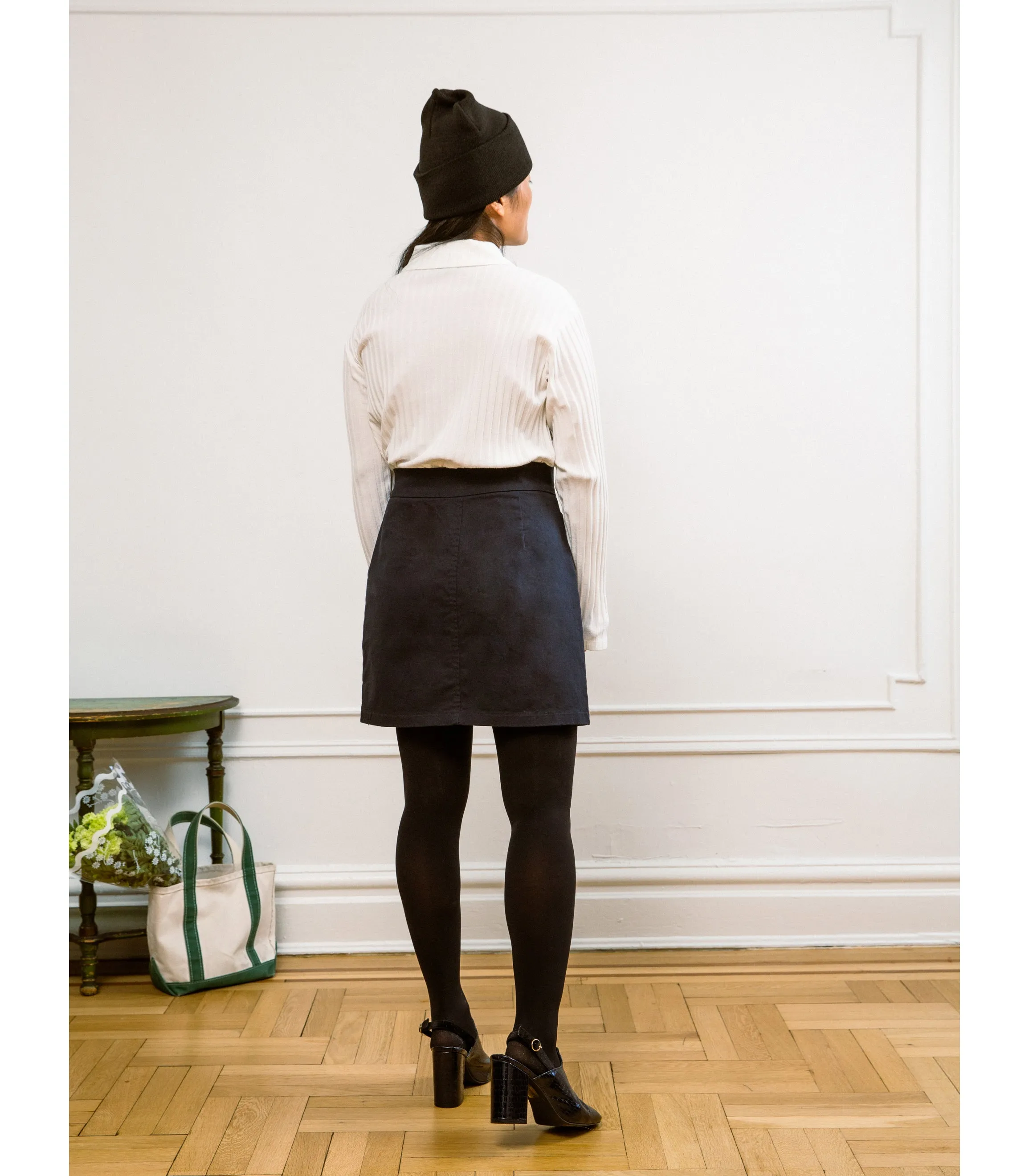 Gina Wrap Mini Skirt - Black sold by Loup product image thumbnail 2
