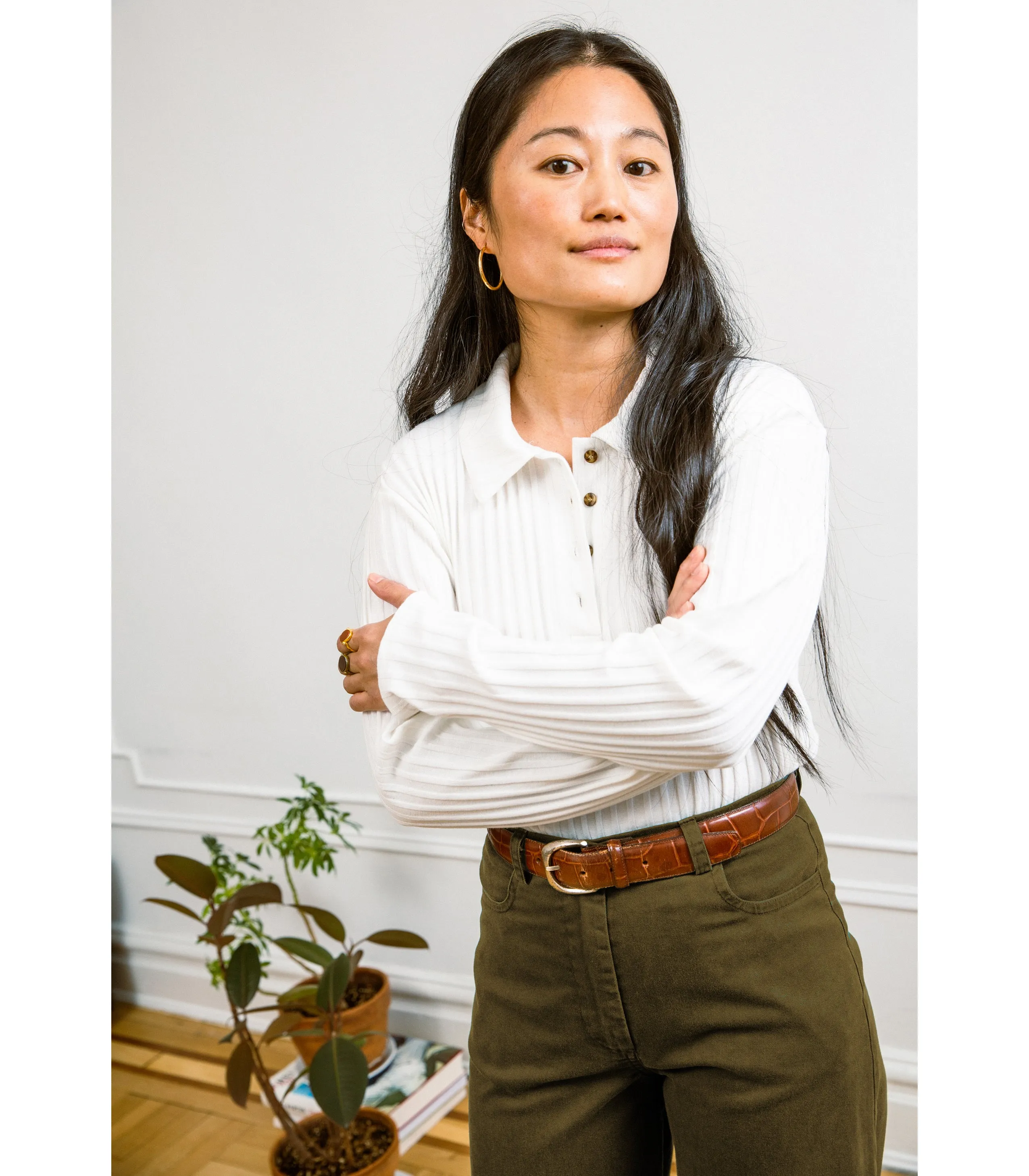 Toni Wide Ankle Pants - Moss sold by Loup product image thumbnail 4