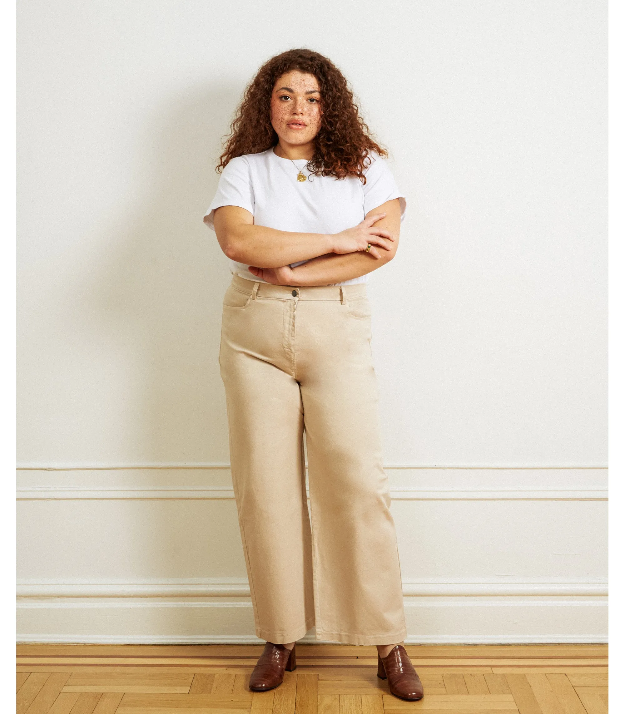 Toni Wide Ankle Pants - Sand sold by Loup product image thumbnail 2