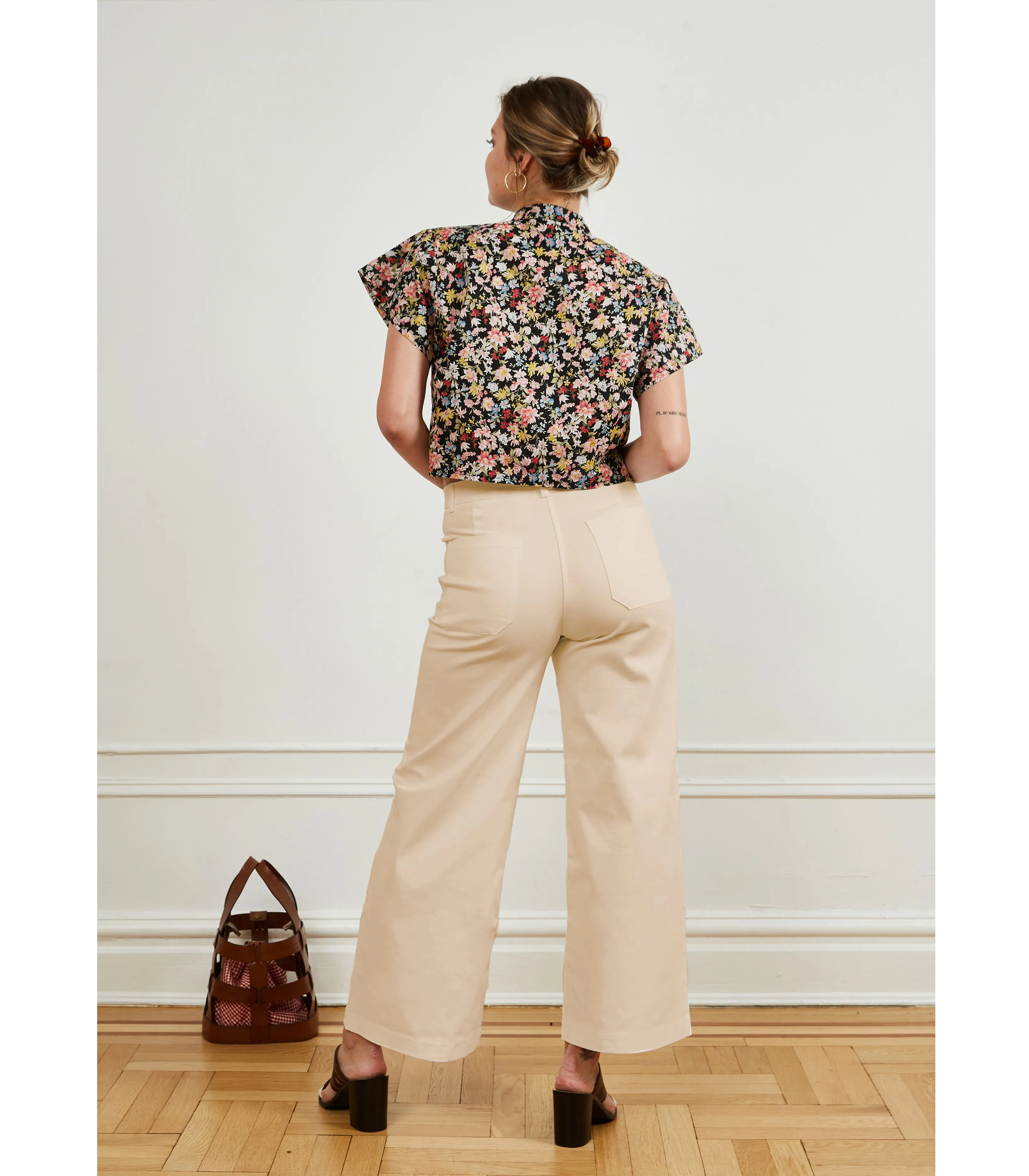 Toni Wide Ankle Pants - Sand sold by Loup product image thumbnail 4