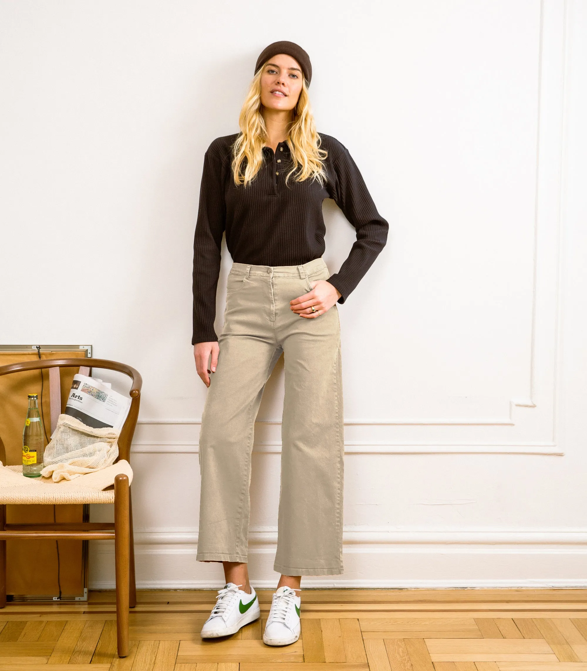 Toni Wide Ankle Pants - Sand sold by Loup product image thumbnail 5