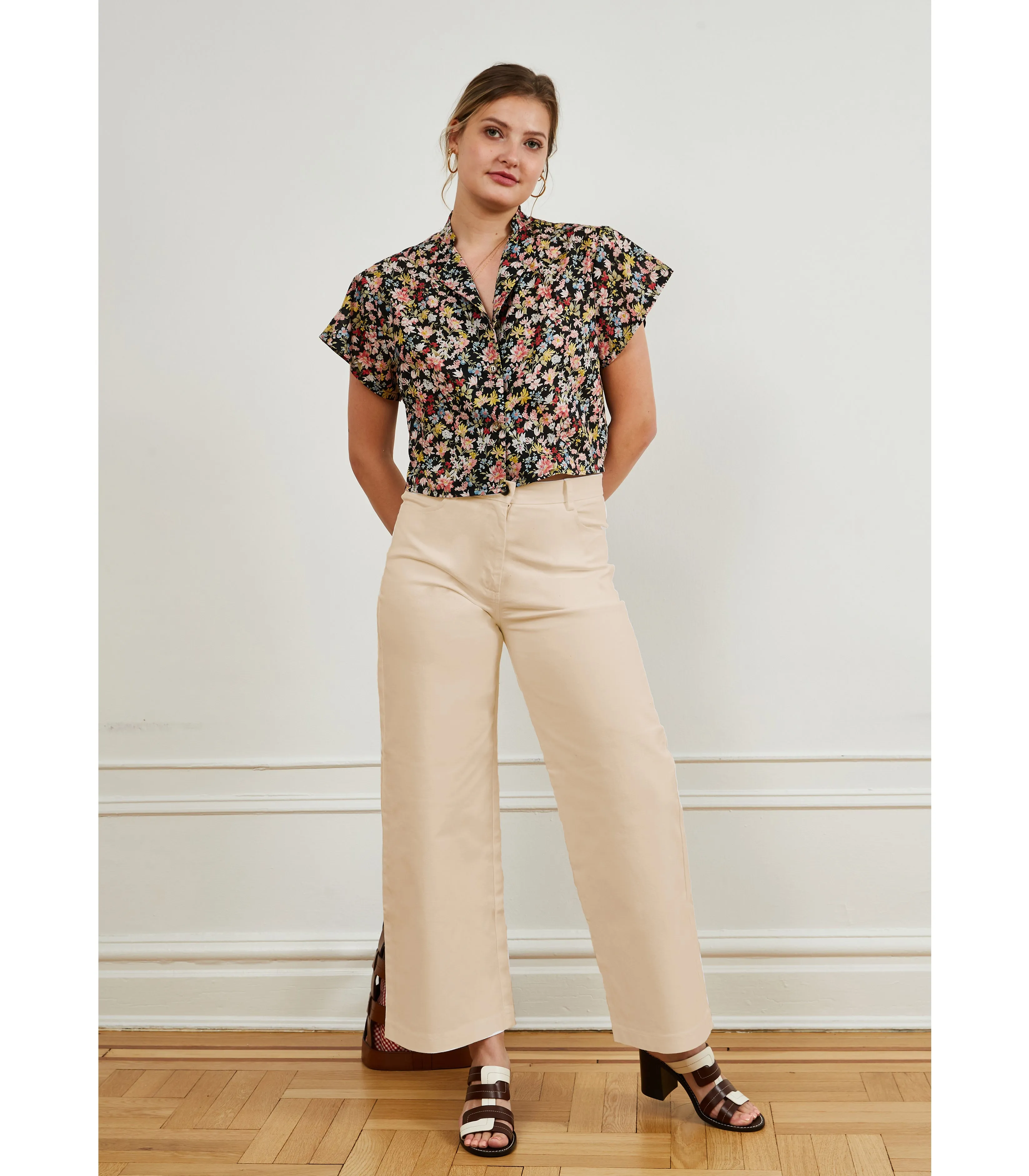 Toni Wide Ankle Pants - Sand sold by Loup product image thumbnail 3