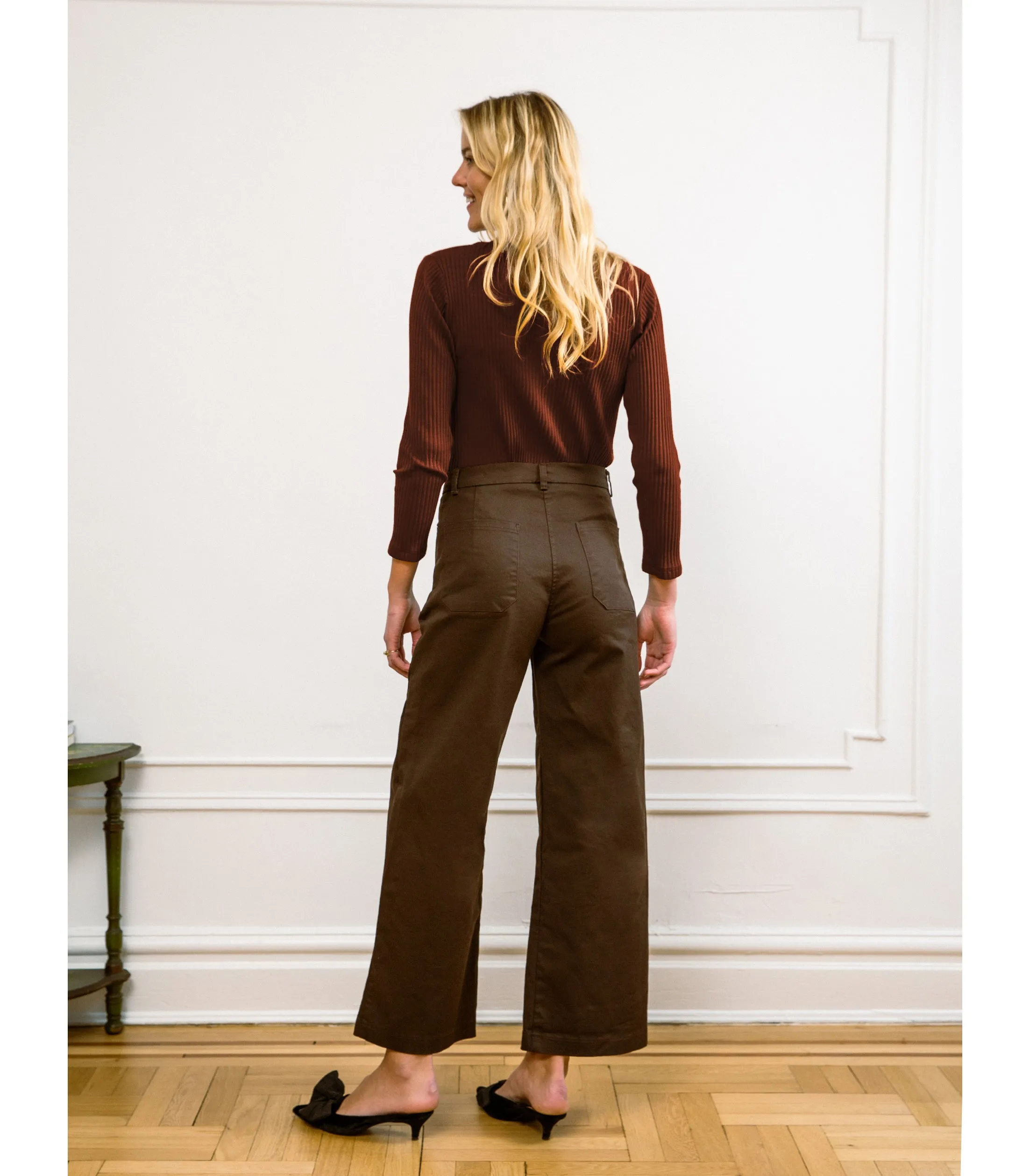 Toni Wide Ankle Pants - Brown sold by Loup product image thumbnail 2
