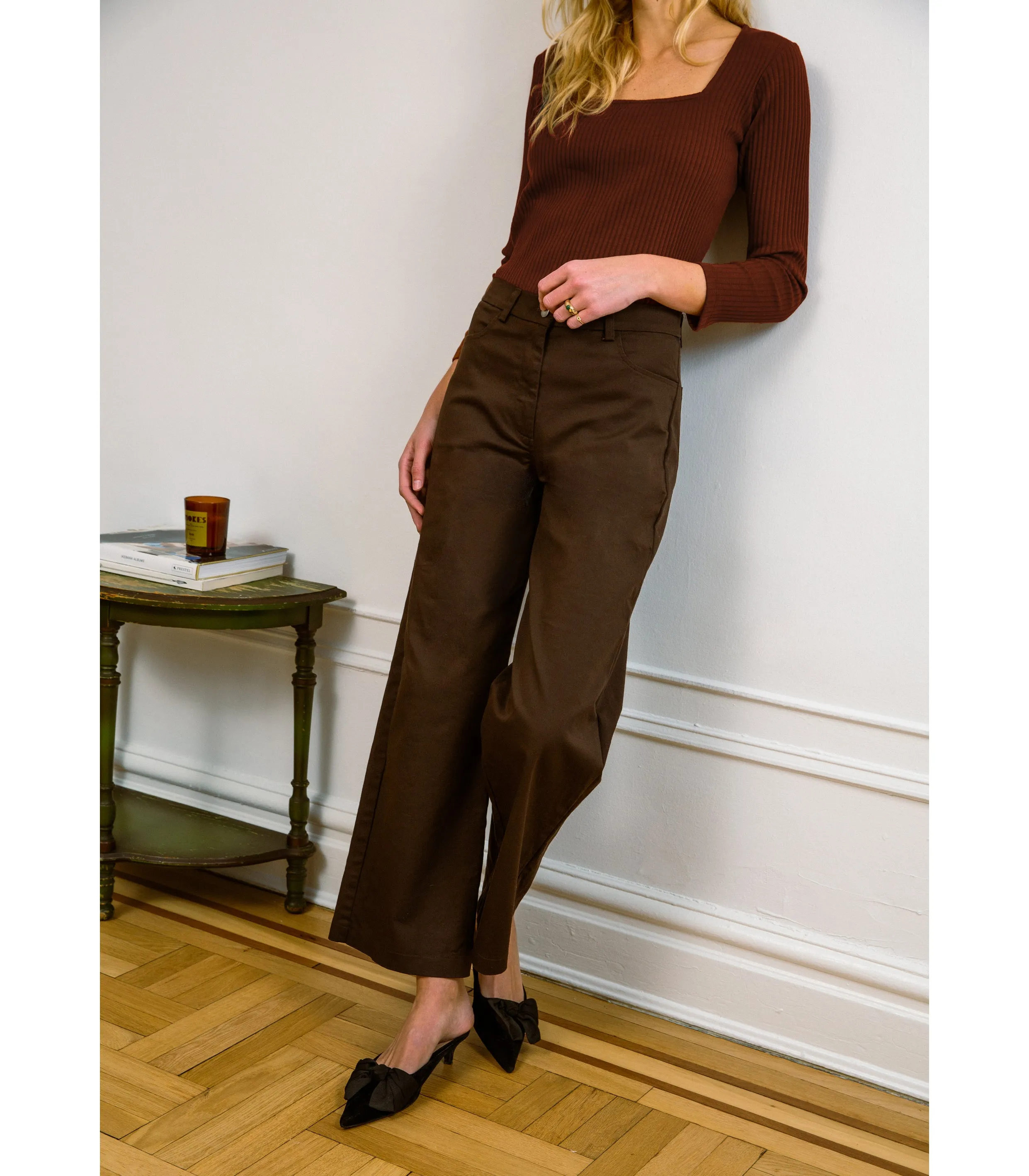 Toni Wide Ankle Pants - Brown sold by Loup product image thumbnail 3