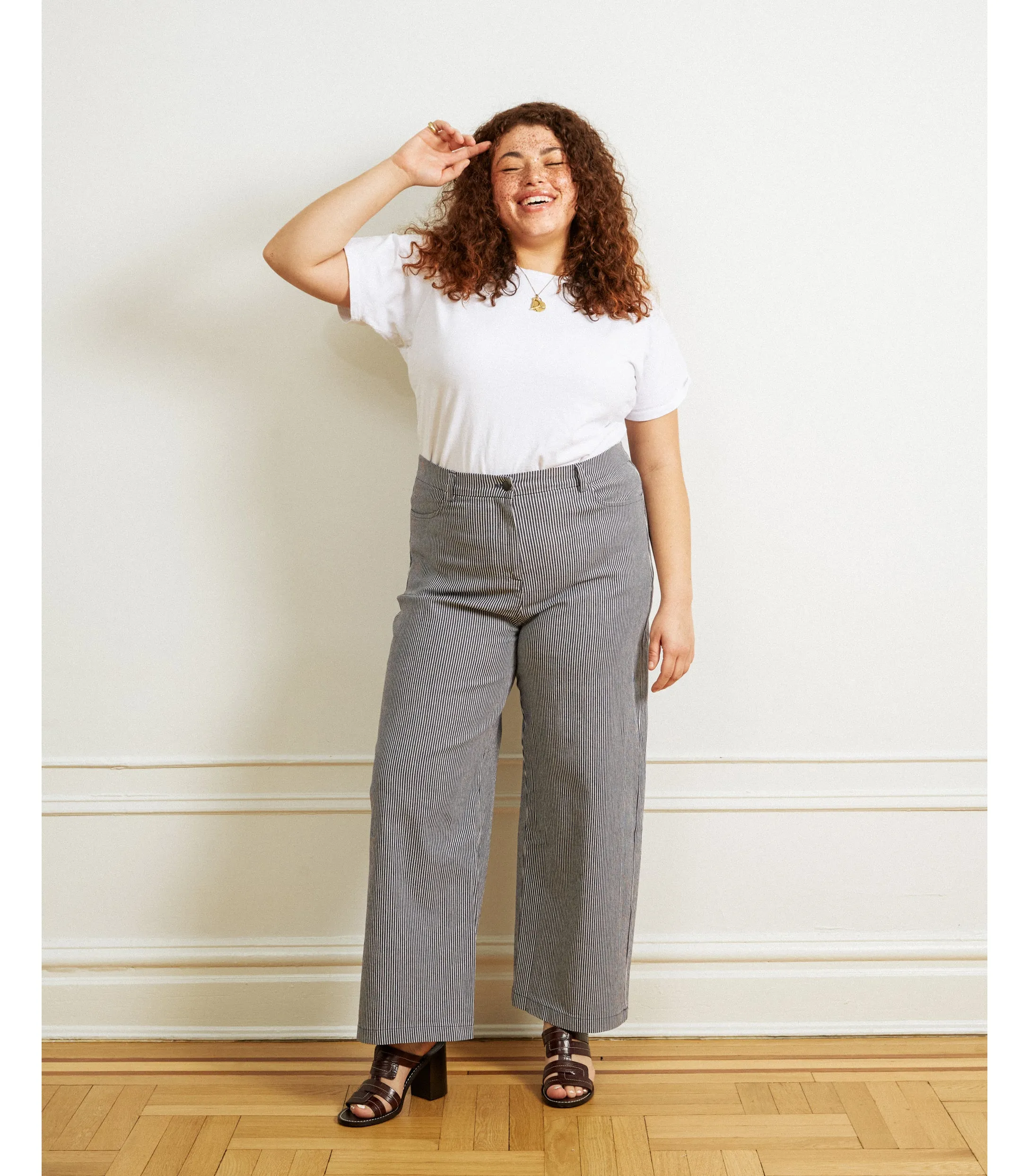 Toni Wide Ankle Pants - Stripe sold by Loup product image thumbnail 4