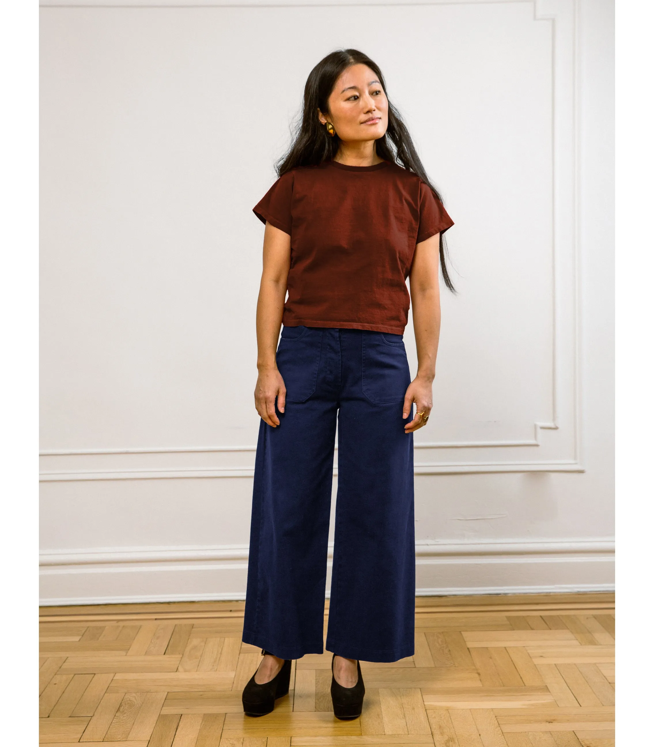 Simone Wide Crop Pants - Twilight Blue sold by Loup product image thumbnail 3