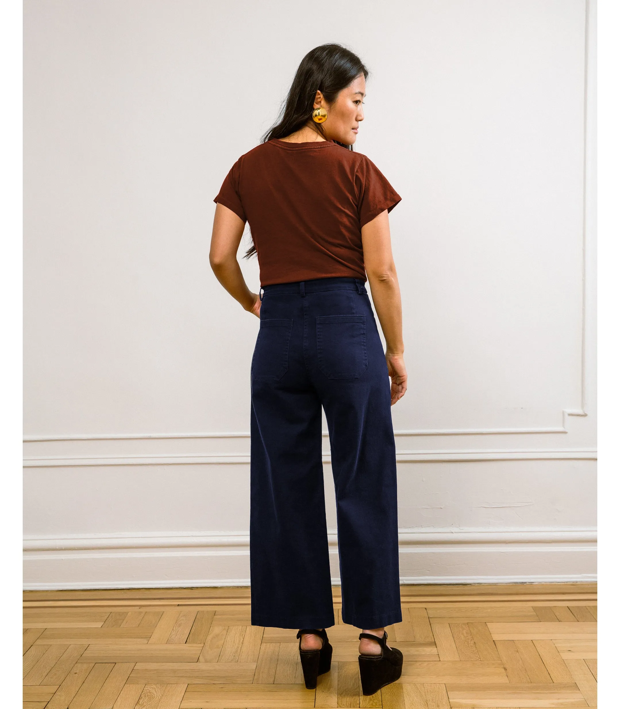 Simone Wide Crop Pants - Twilight Blue sold by Loup product image thumbnail 2