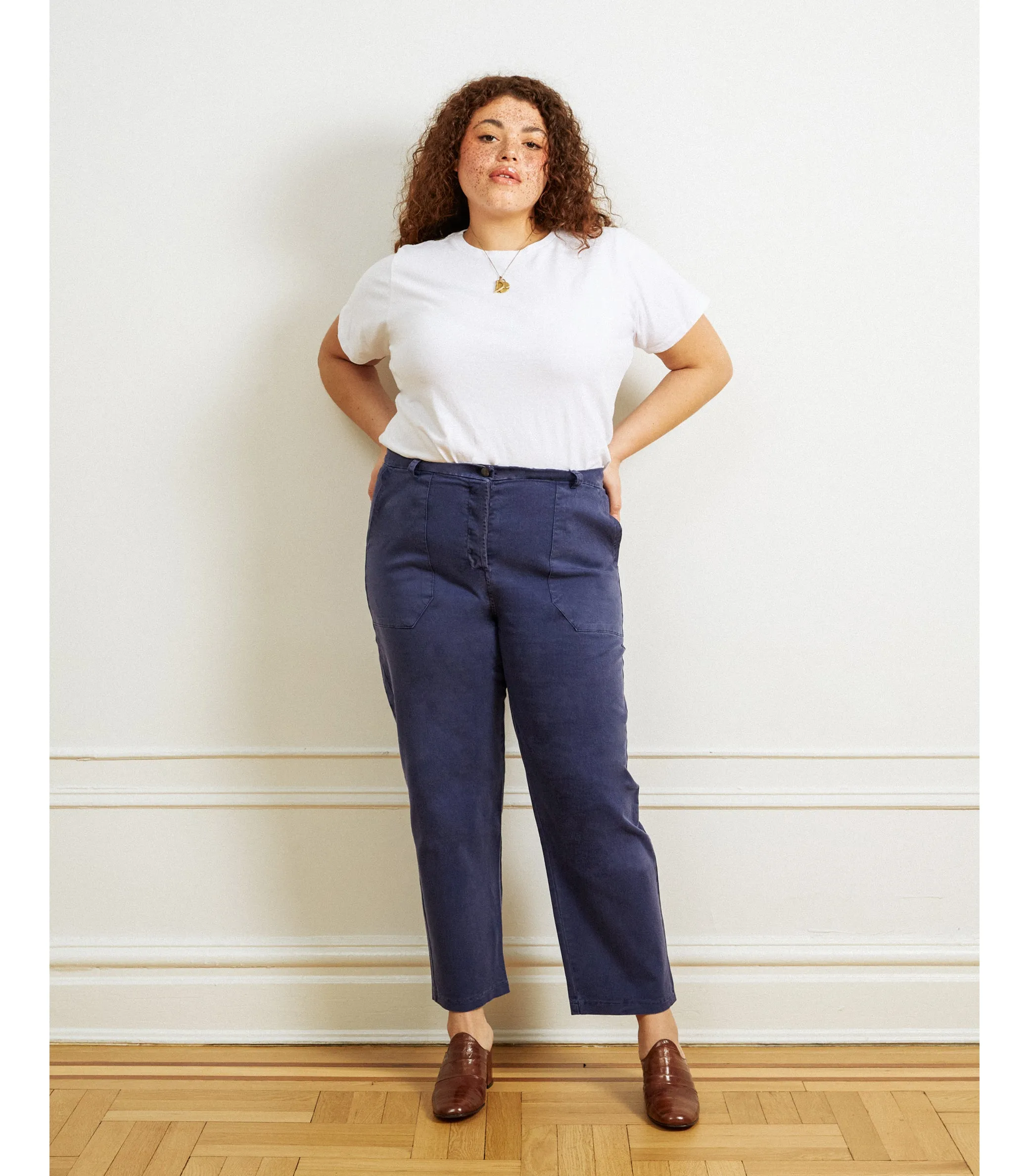 James Straight-Leg Work Pant - Twilight sold by Loup