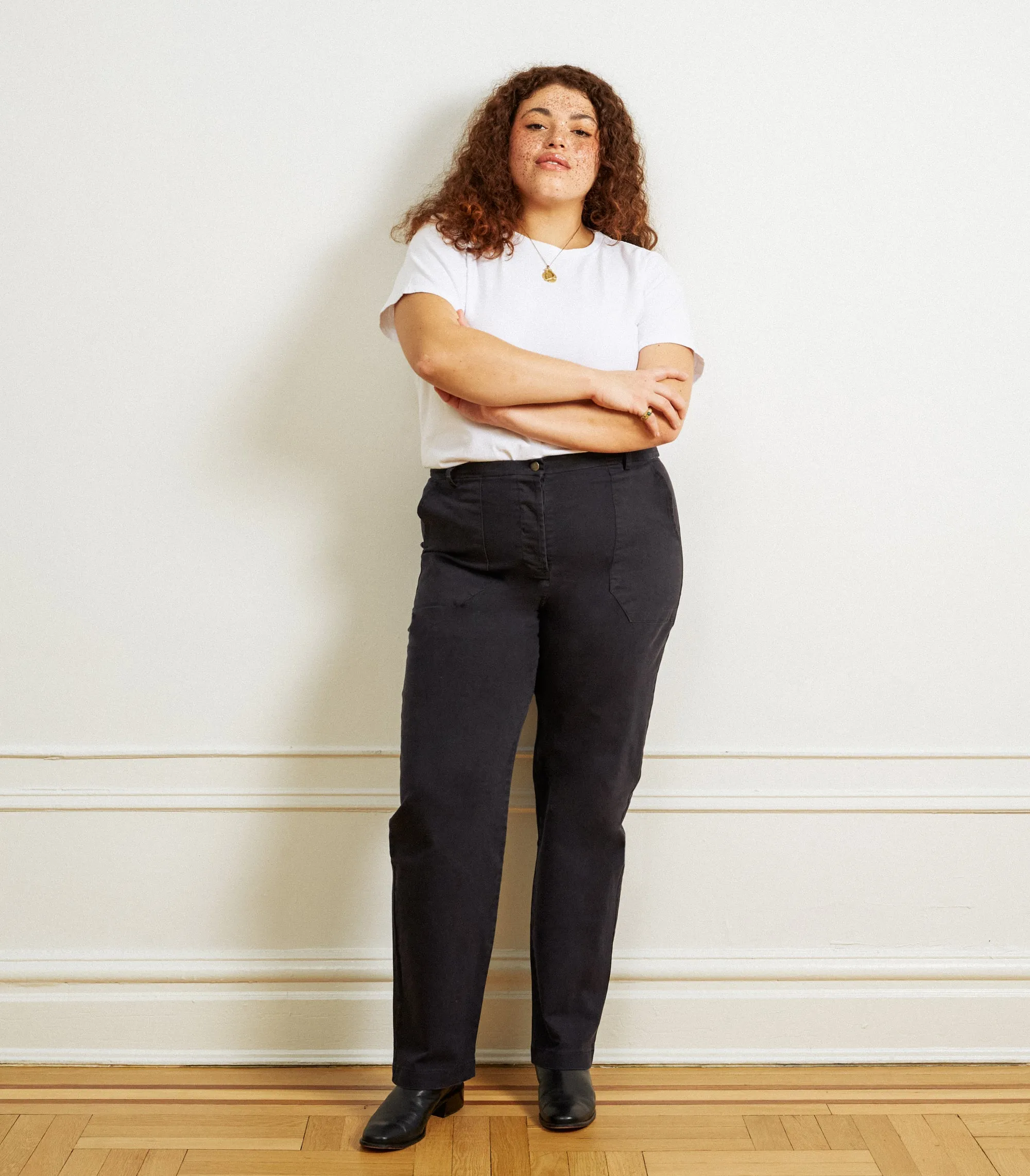 Long James Straight-Leg Work Pant - Black sold by Loup product image thumbnail 5