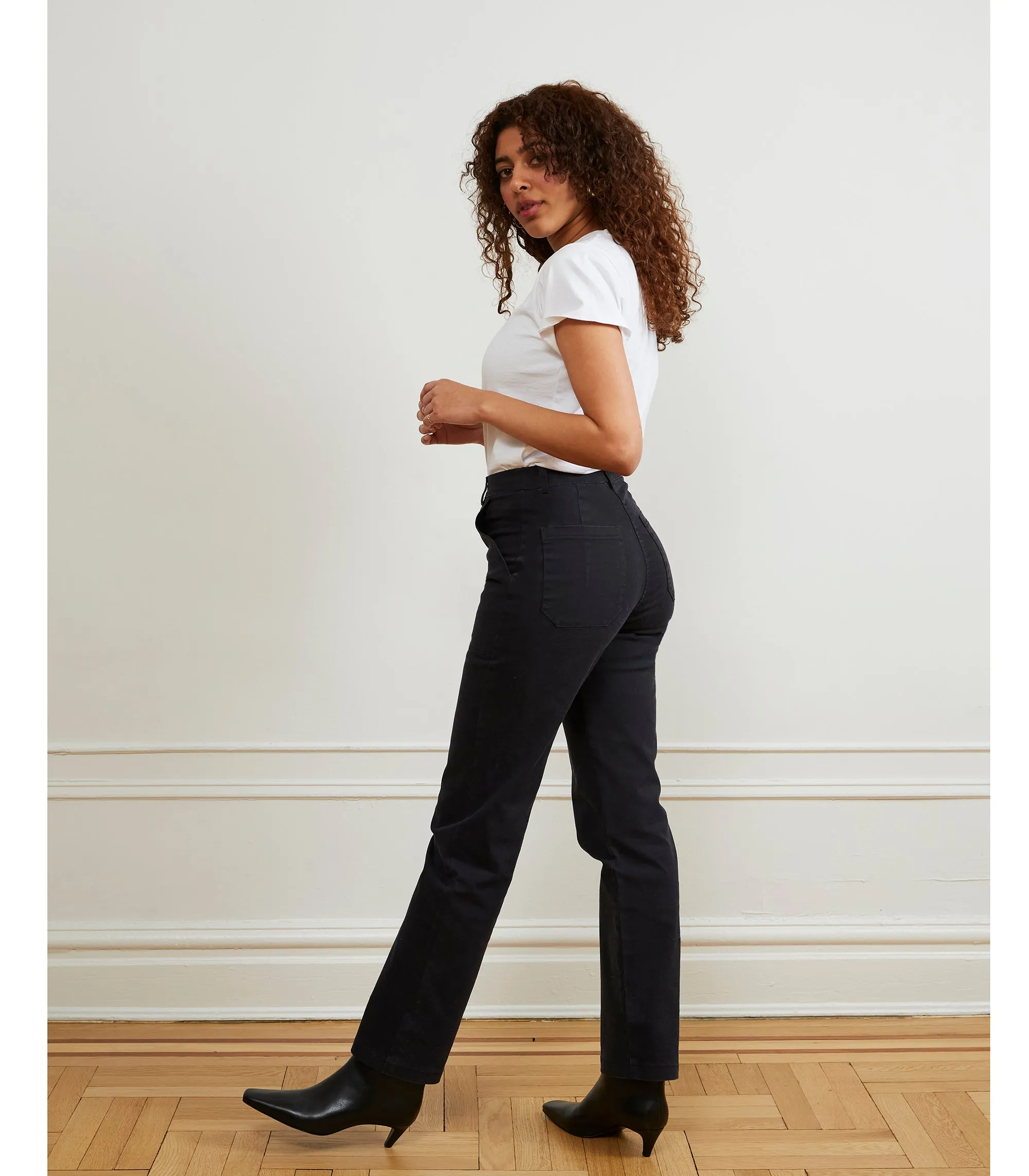 Long James Straight-Leg Work Pant - Black sold by Loup product image thumbnail 2