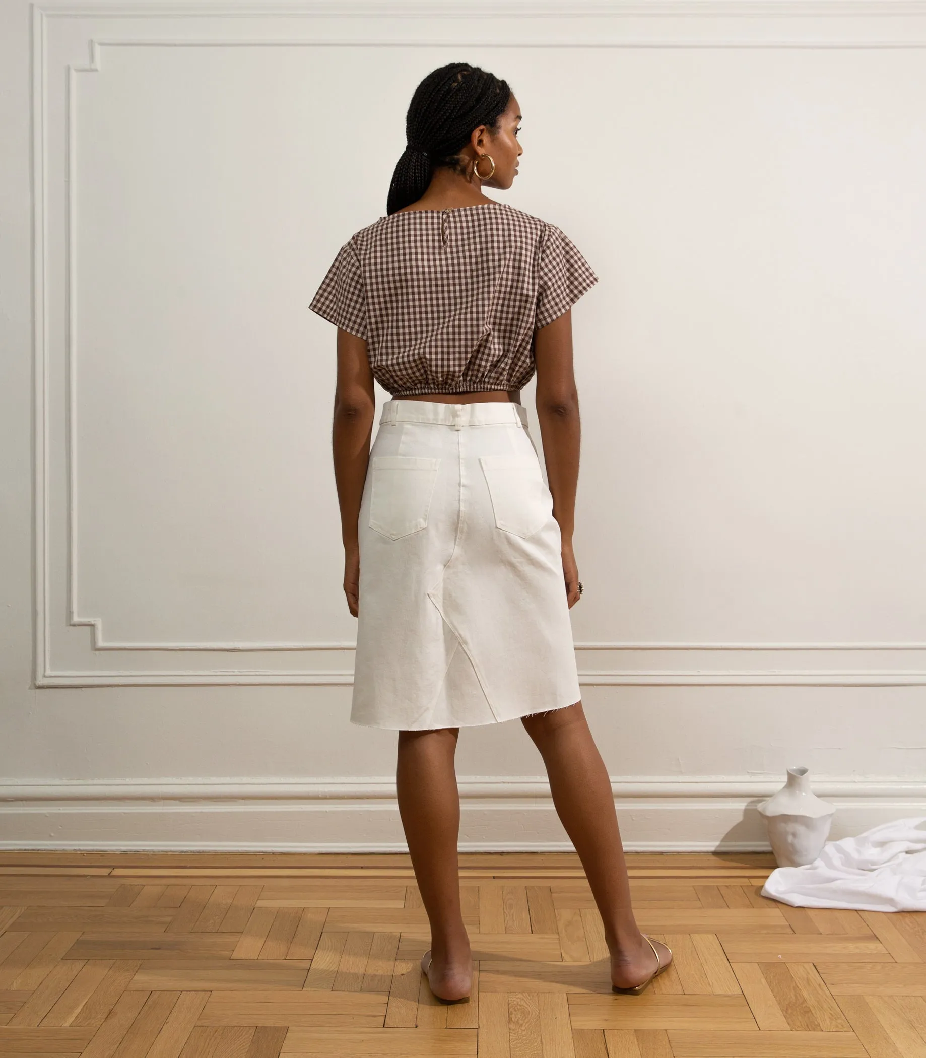 Daria Pencil Skirt - White sold by Loup product image thumbnail 2
