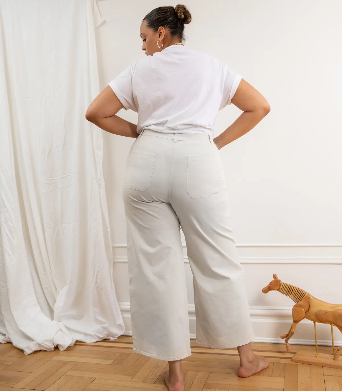 Toni Wide Ankle Pants - White sold by Loup product image thumbnail 3
