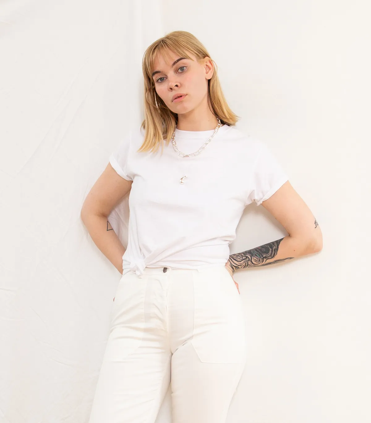 James Straight-Leg Work Pant - White sold by Loup product image thumbnail 5