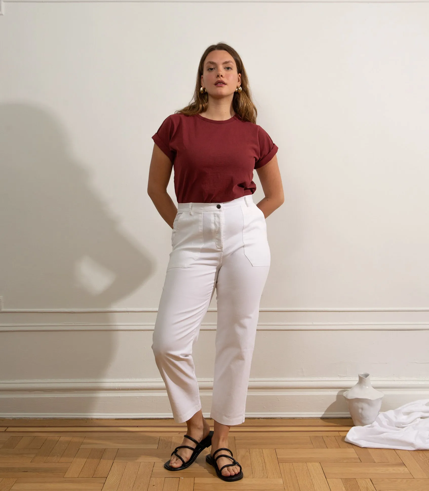 James Straight-Leg Work Pant - White sold by Loup product image thumbnail 3