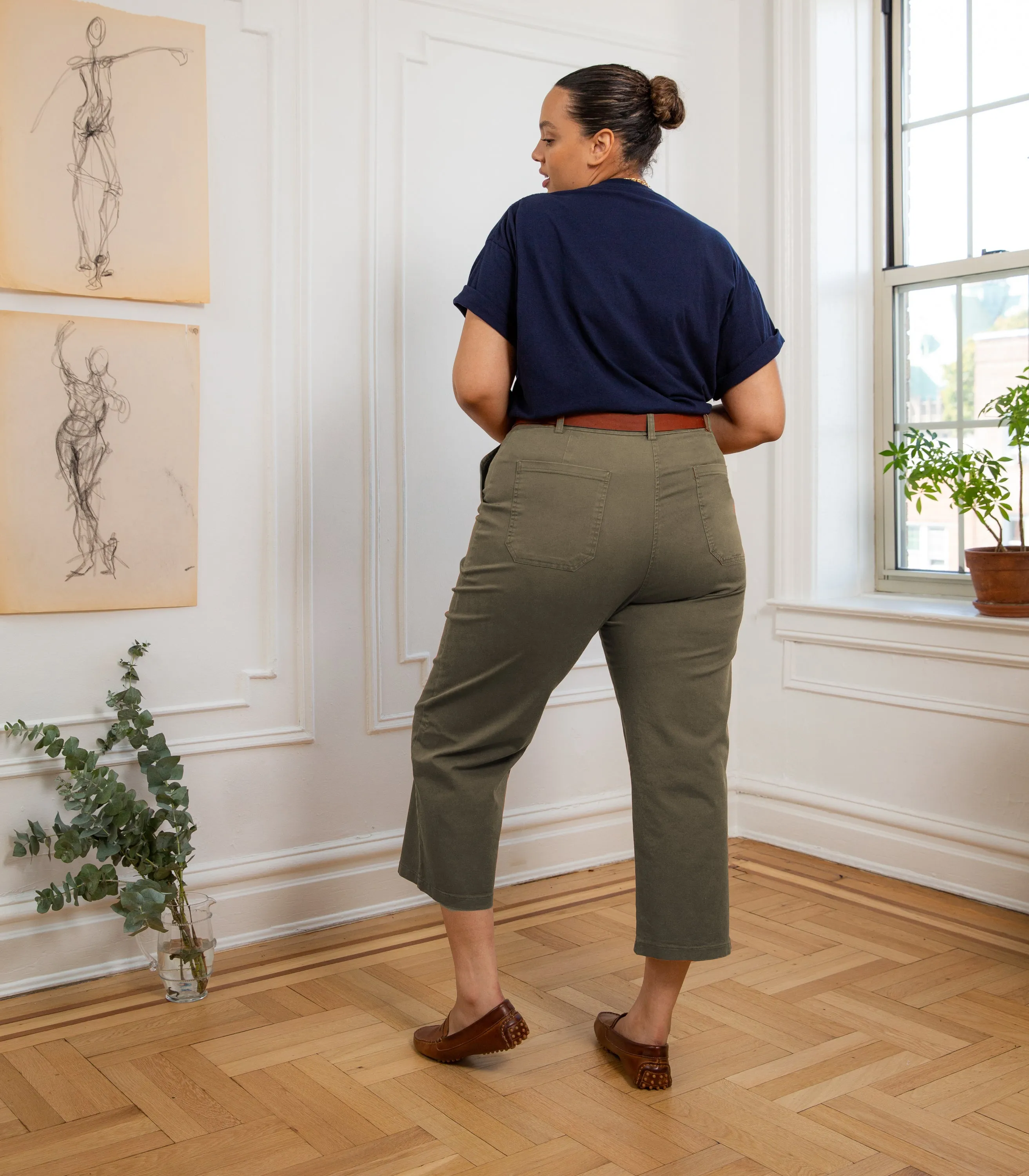 James Straight-Leg Work Pant - Sage sold by Loup product image thumbnail 4