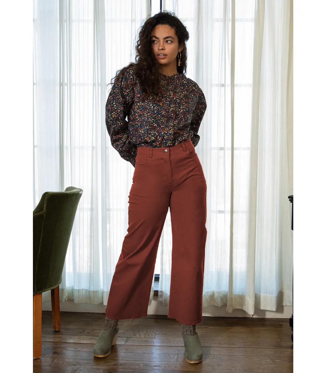 Toni Wide Ankle Pants - Terracotta sold by Loup product image thumbnail 3