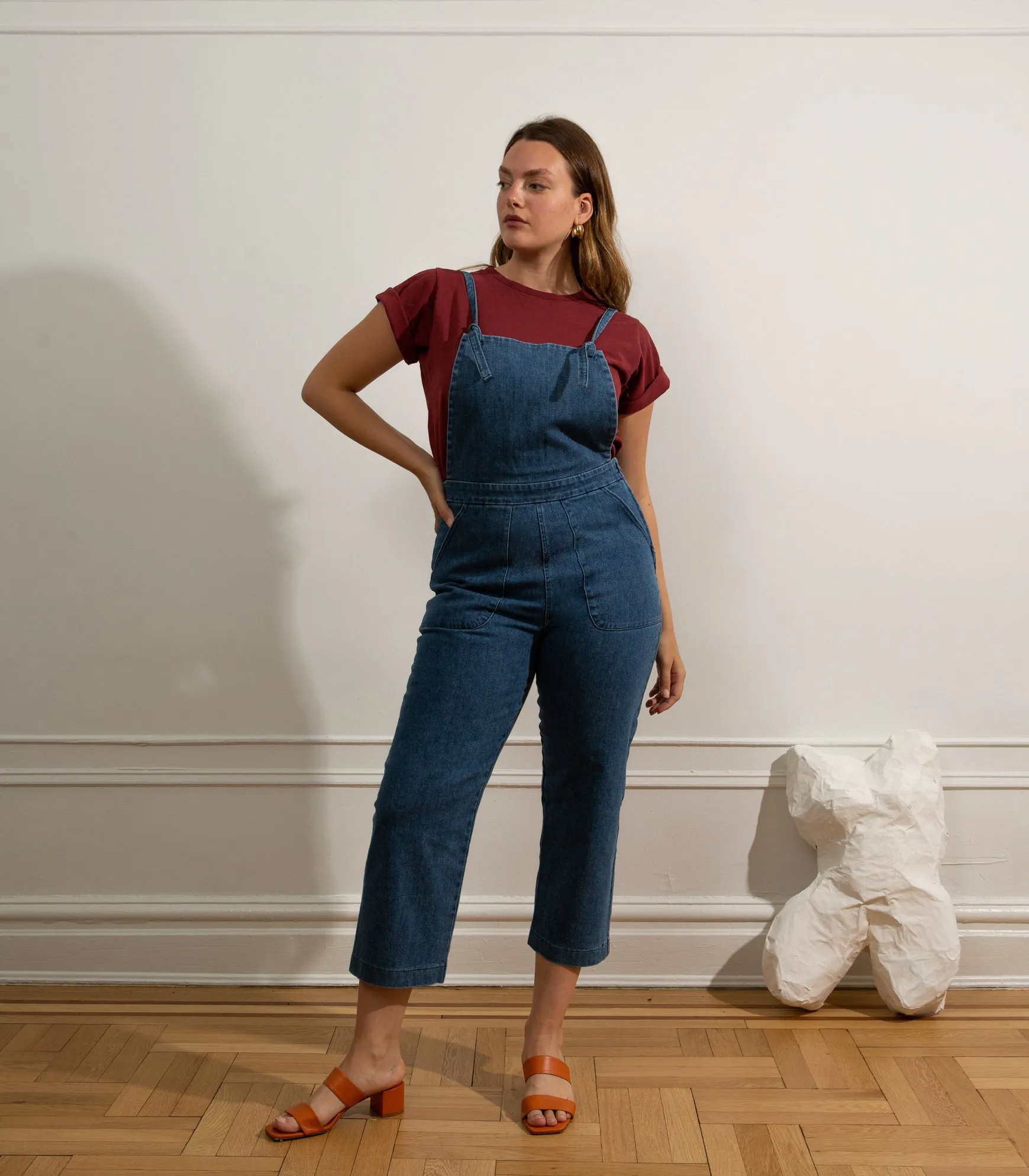 Knot Overalls - Washed Indigo sold by Loup product image thumbnail 3