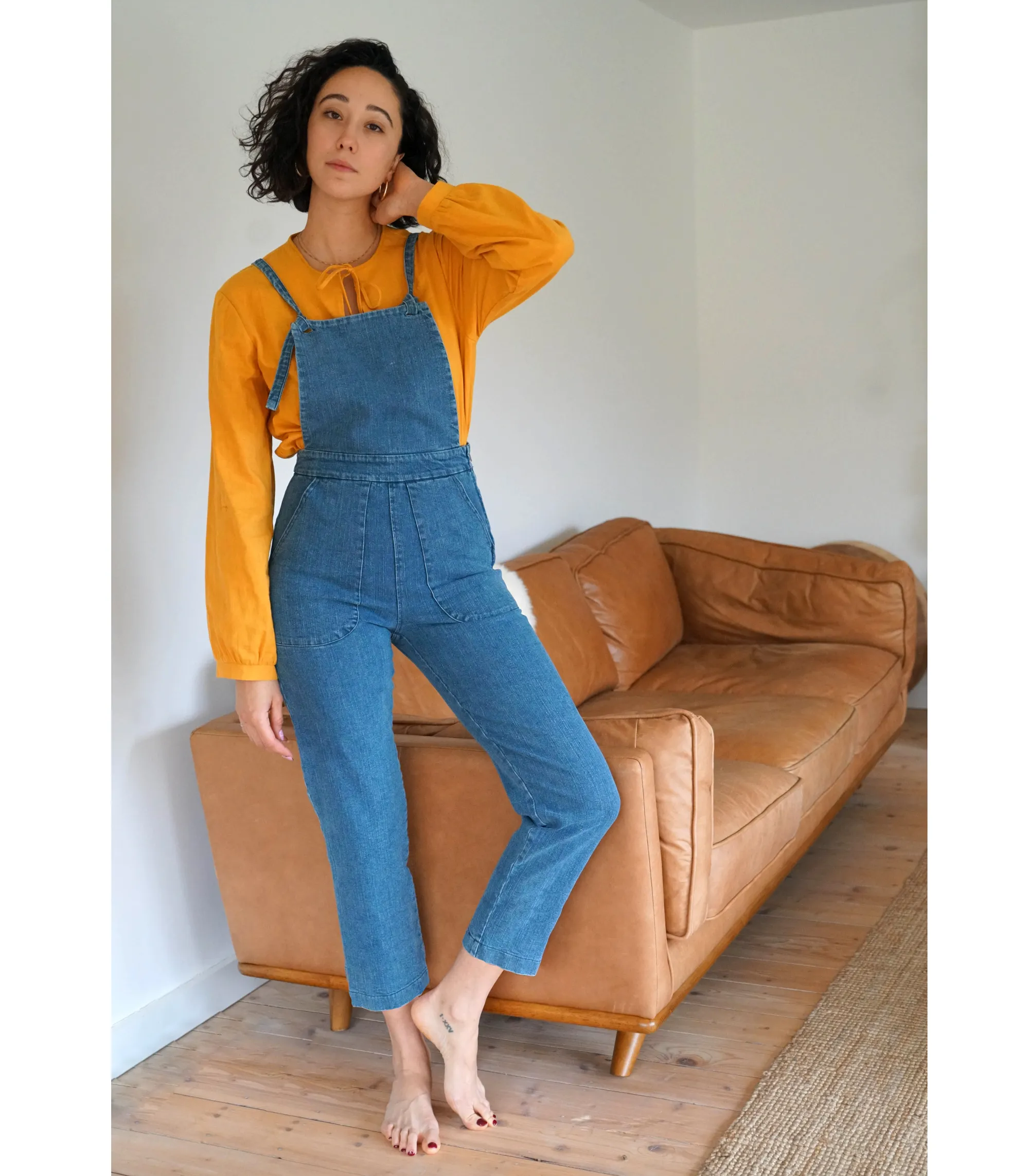 Knot Overalls - Washed Indigo sold by Loup product image thumbnail 5