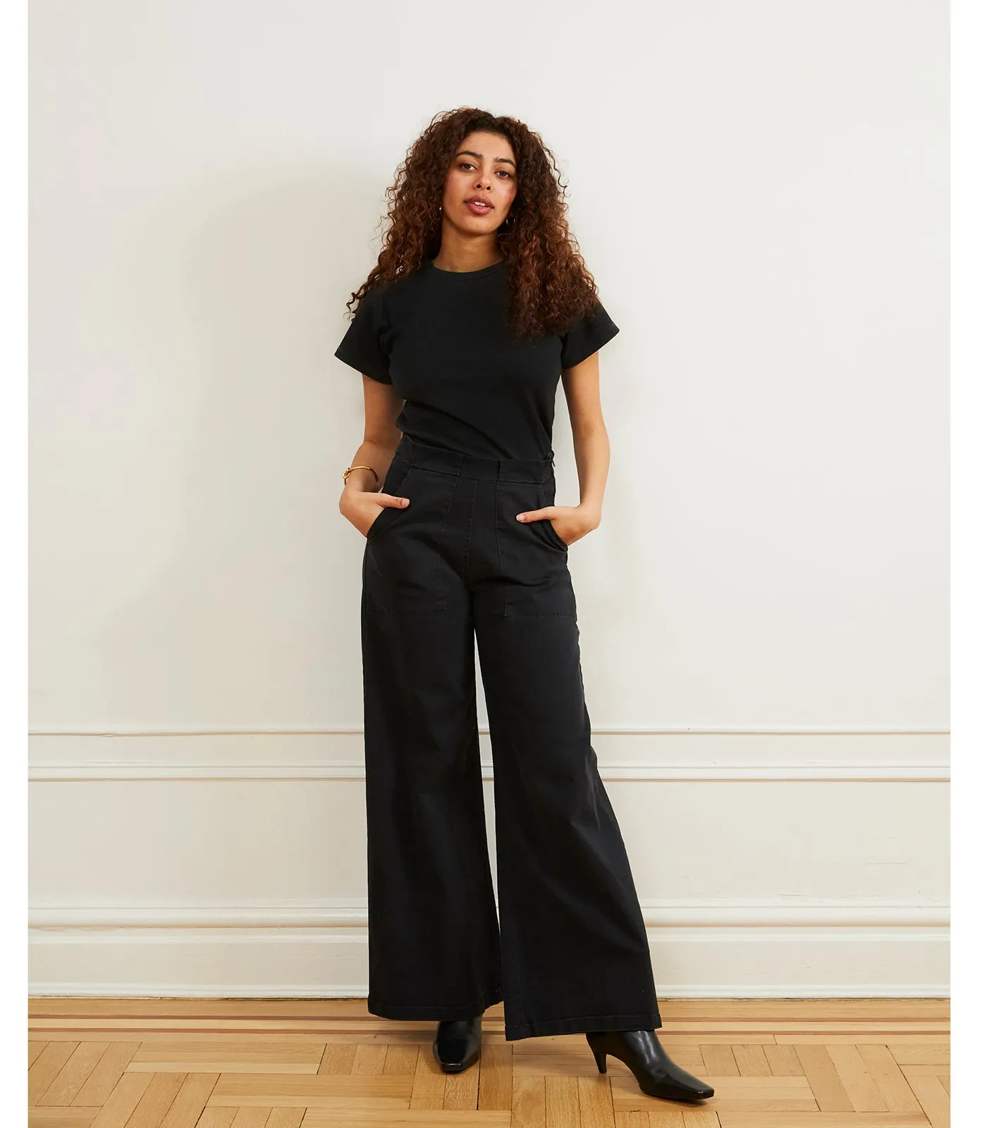 Long Sabrina Wide-Leg Pants - Black sold by Loup product image thumbnail 3