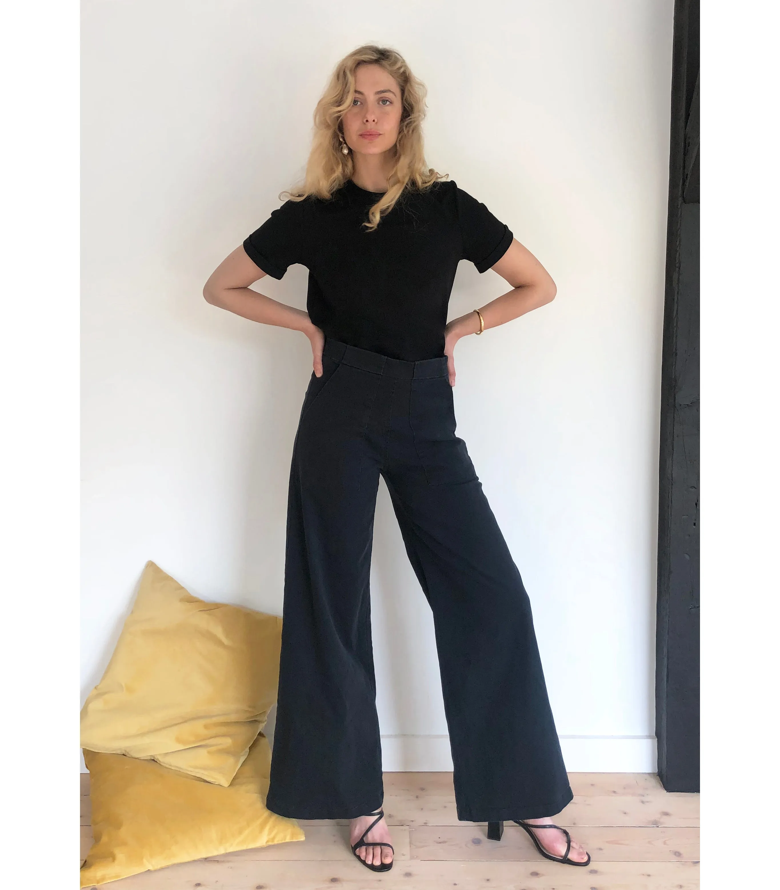 Long Sabrina Wide-Leg Pants - Black sold by Loup product image thumbnail 5