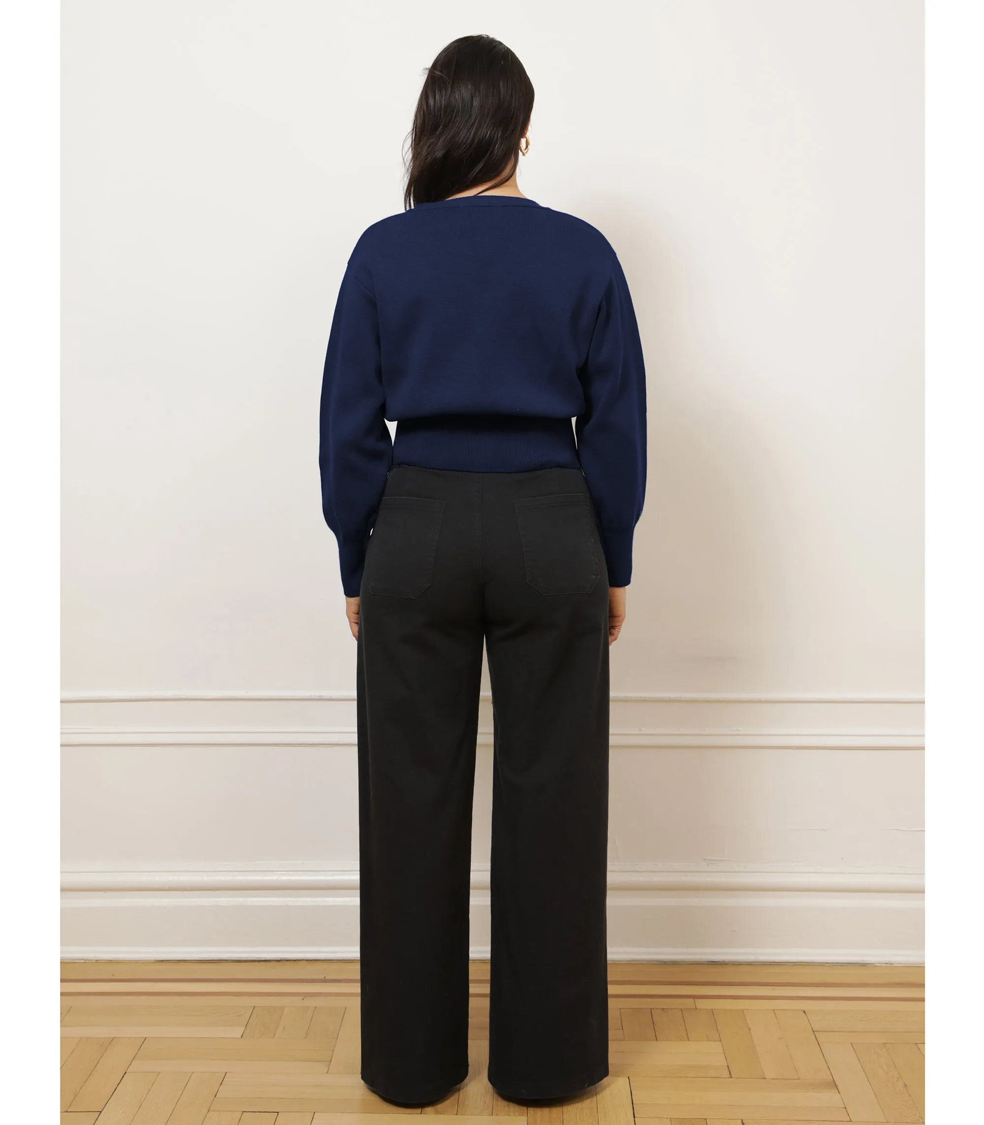 Long Sabrina Wide-Leg Pants - Black sold by Loup product image thumbnail 2