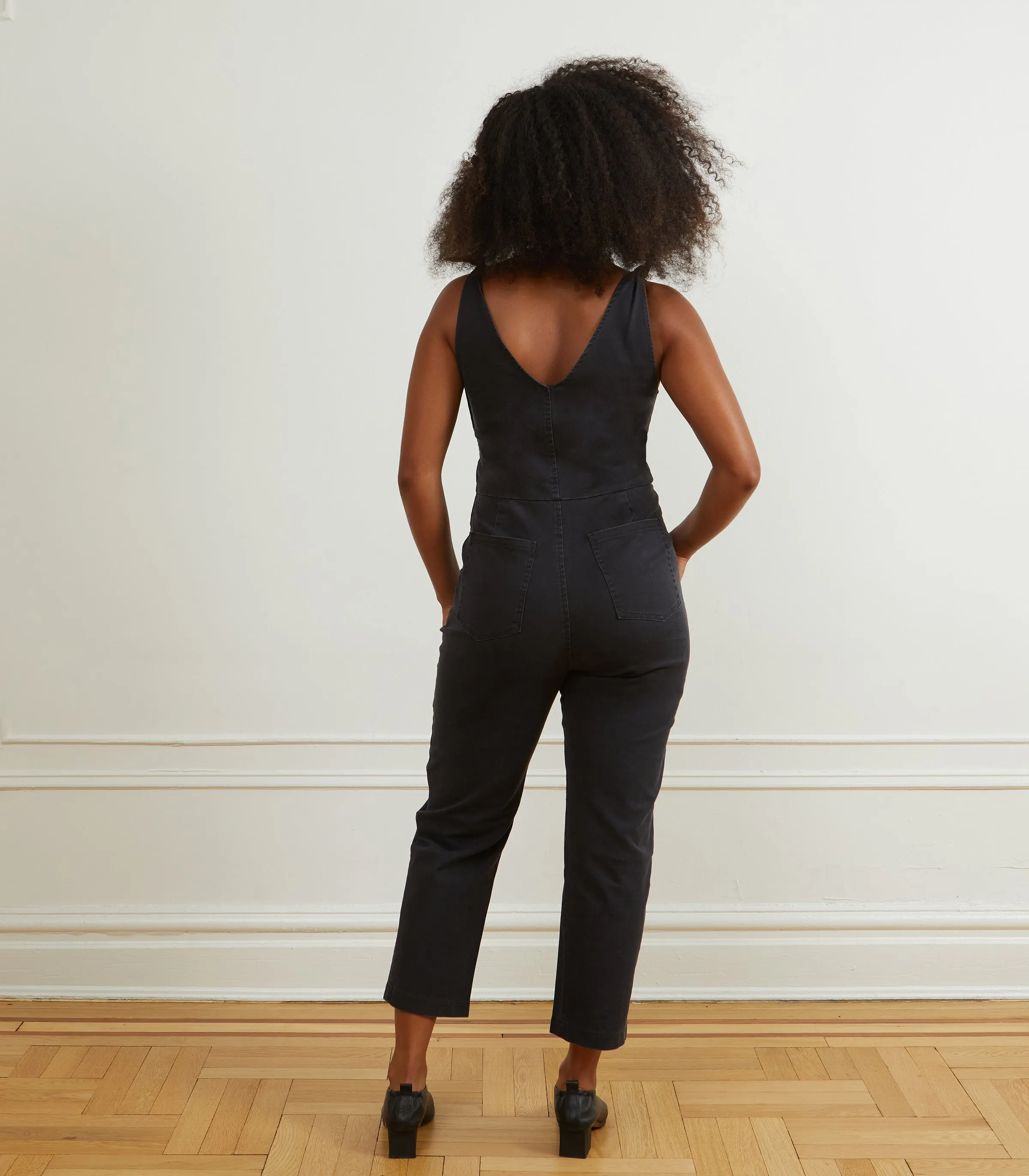 Slate Tie Strap Coveralls - Black sold by Loup product image thumbnail 2