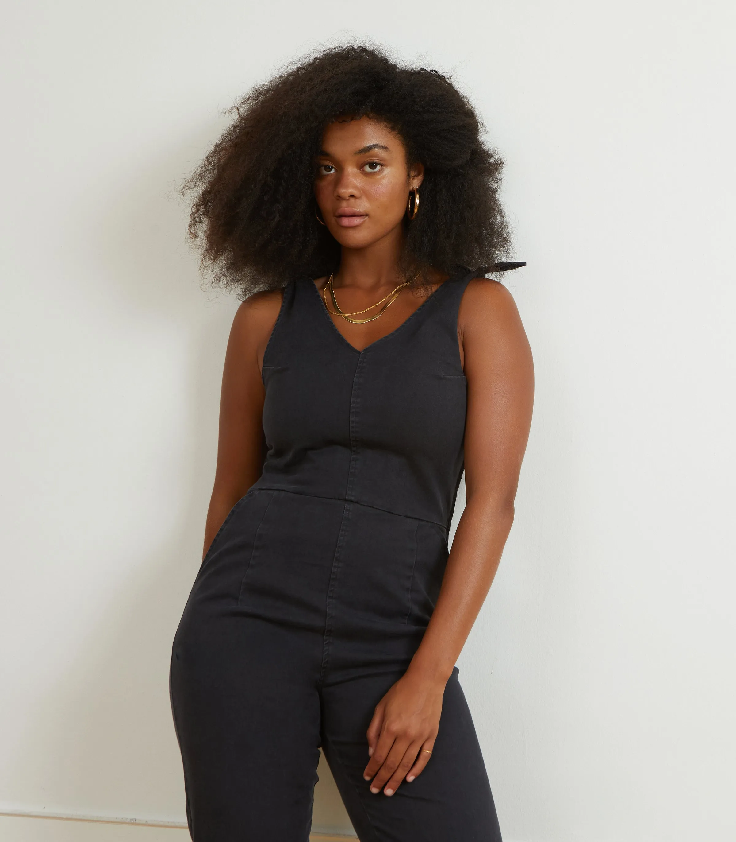 Slate Tie Strap Coveralls - Black sold by Loup product image thumbnail 3