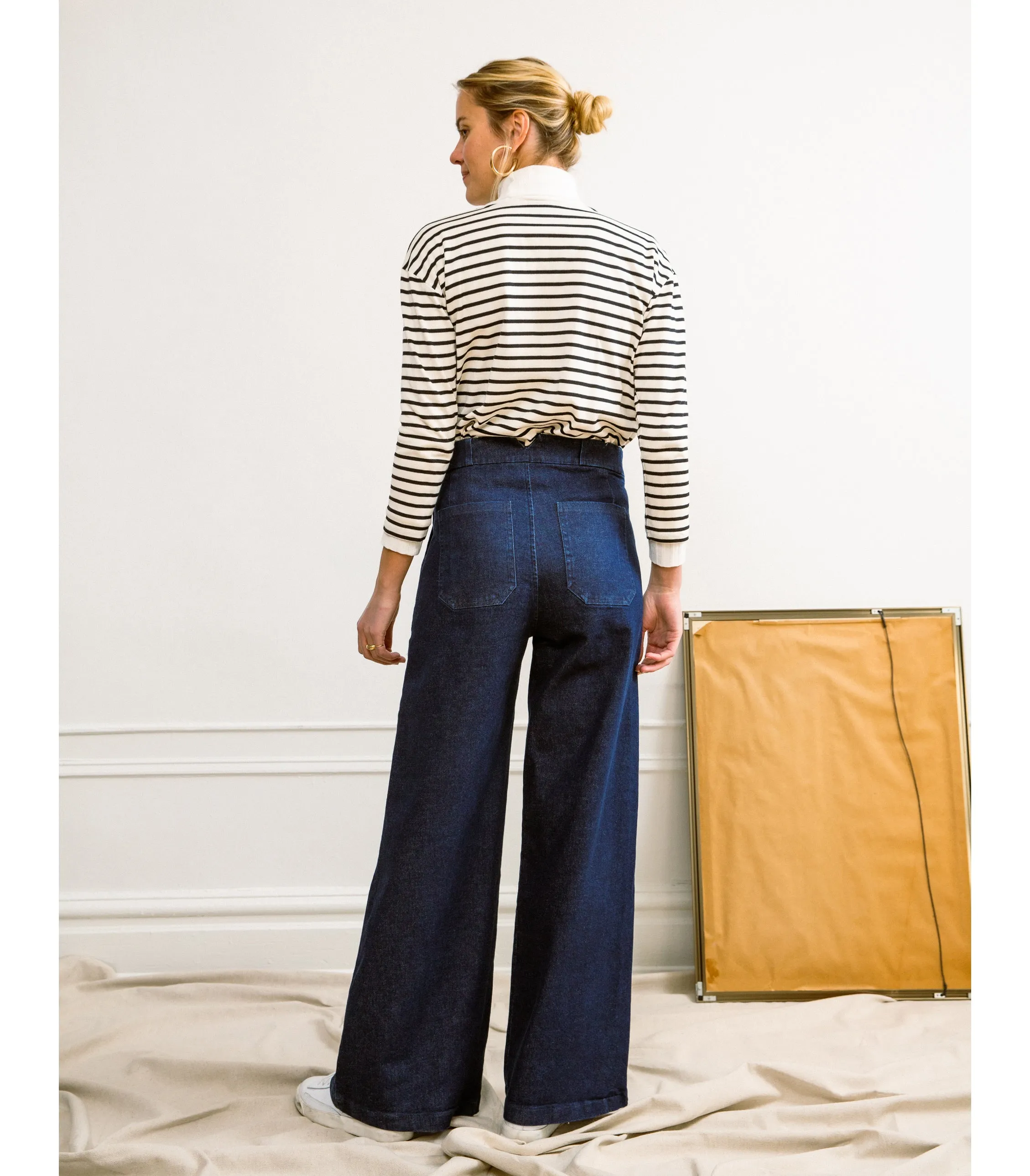 Long Sabrina Wide-Leg Jeans - Dark Indigo sold by Loup product image thumbnail 5