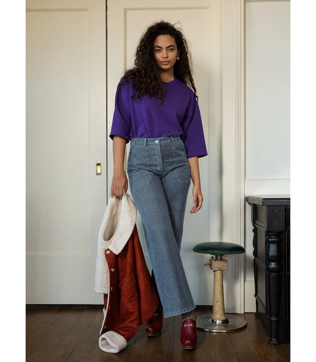 Kate Wide Leg Ankle Jeans - Washed Indigo sold by Loup product image thumbnail 5