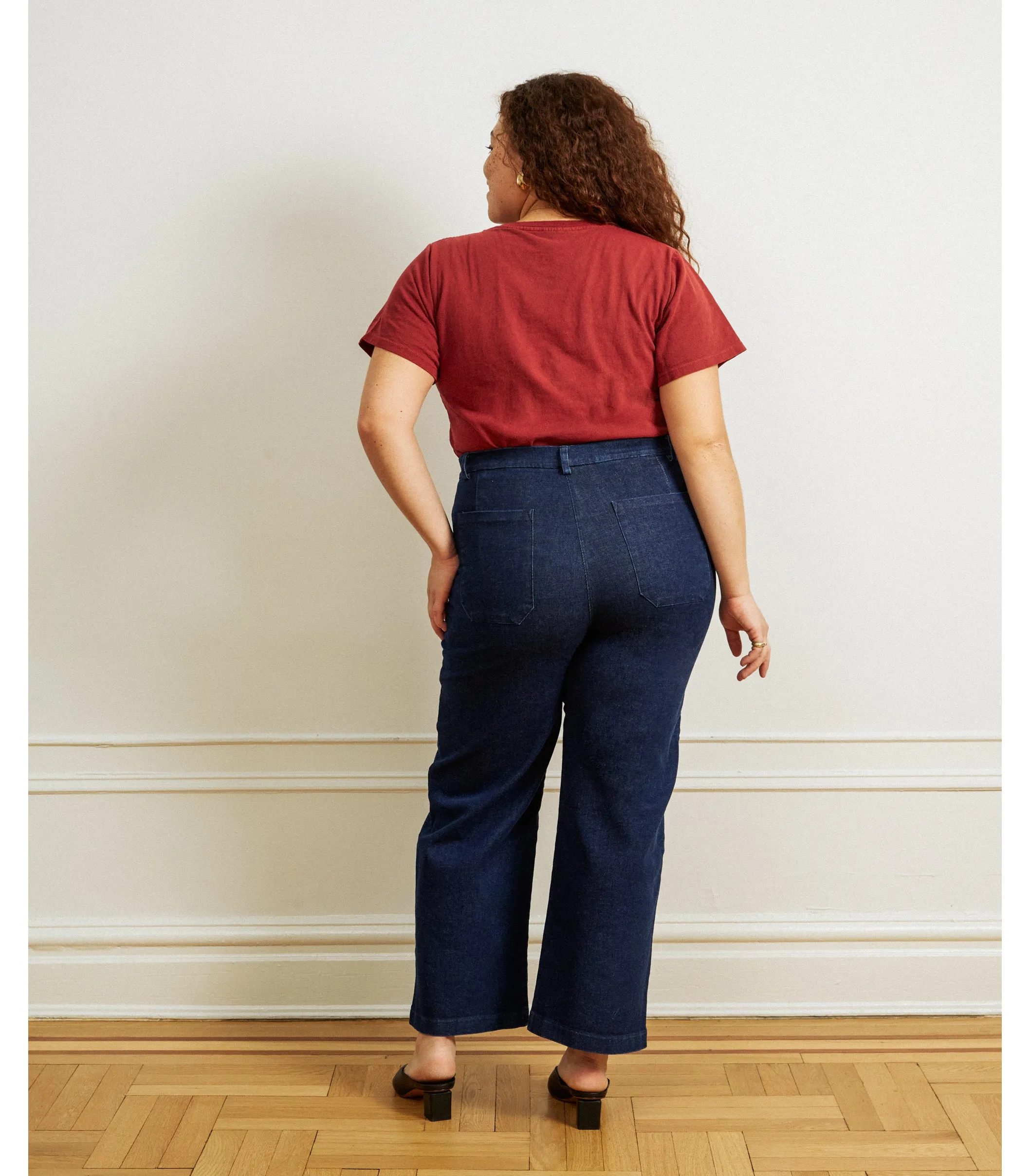 Kate Wide Leg Ankle Jeans - Dark Indigo sold by Loup product image thumbnail 2