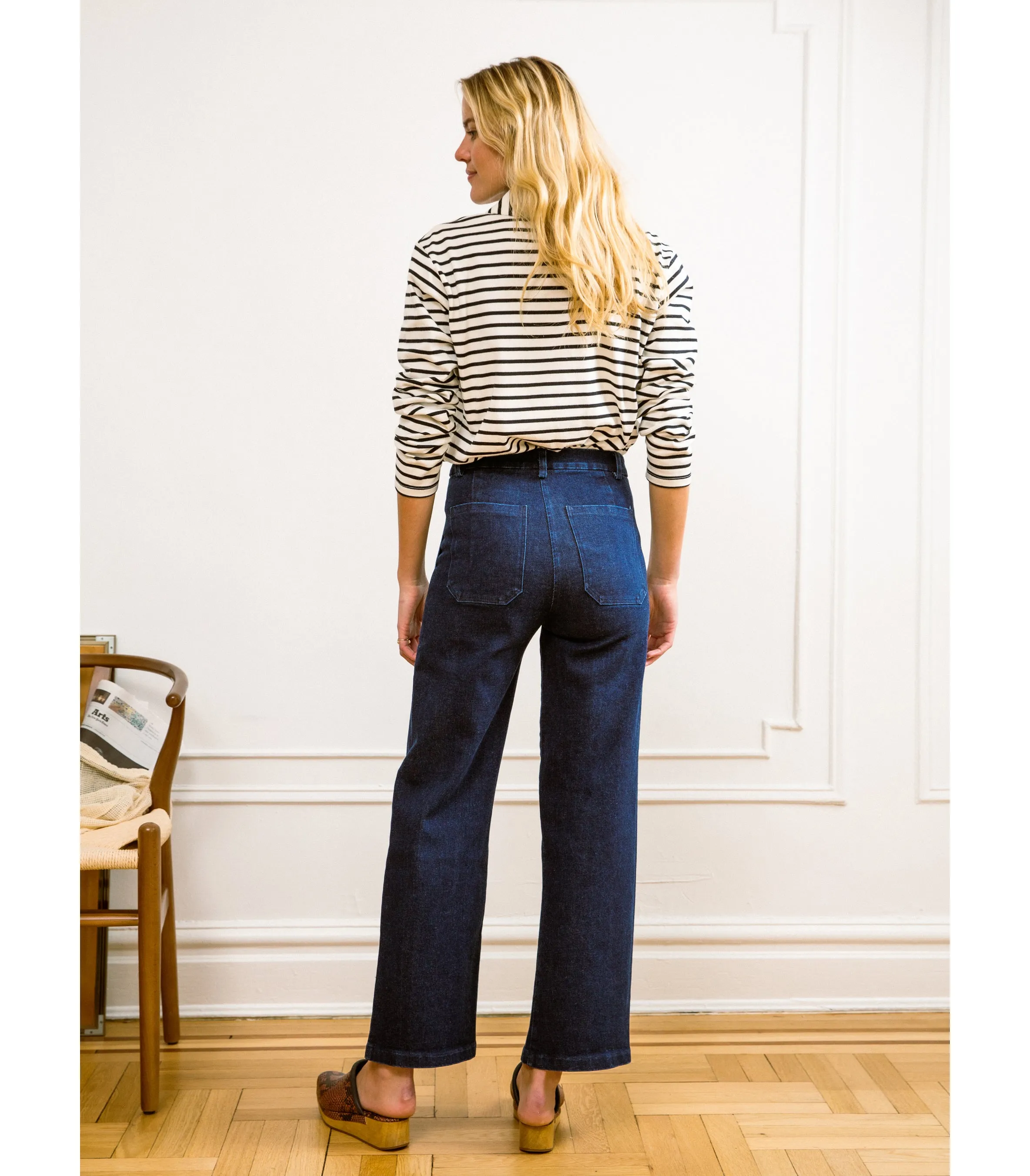 Kate Wide Leg Ankle Jeans - Dark Indigo sold by Loup product image thumbnail 4