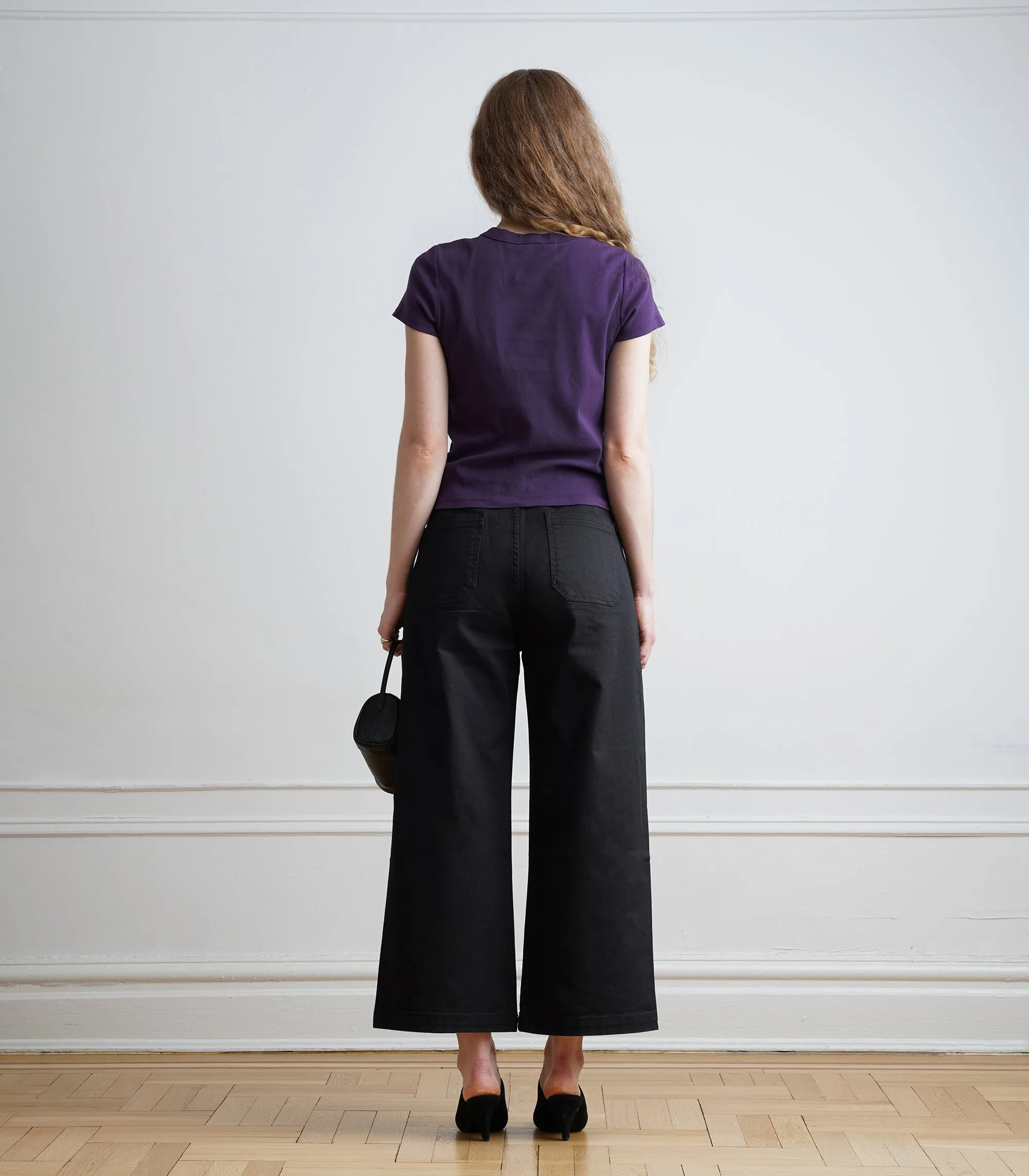 Farrah Cap Sleeve Ribbed Tee - Plum AW26 sold by Loup product image thumbnail 2