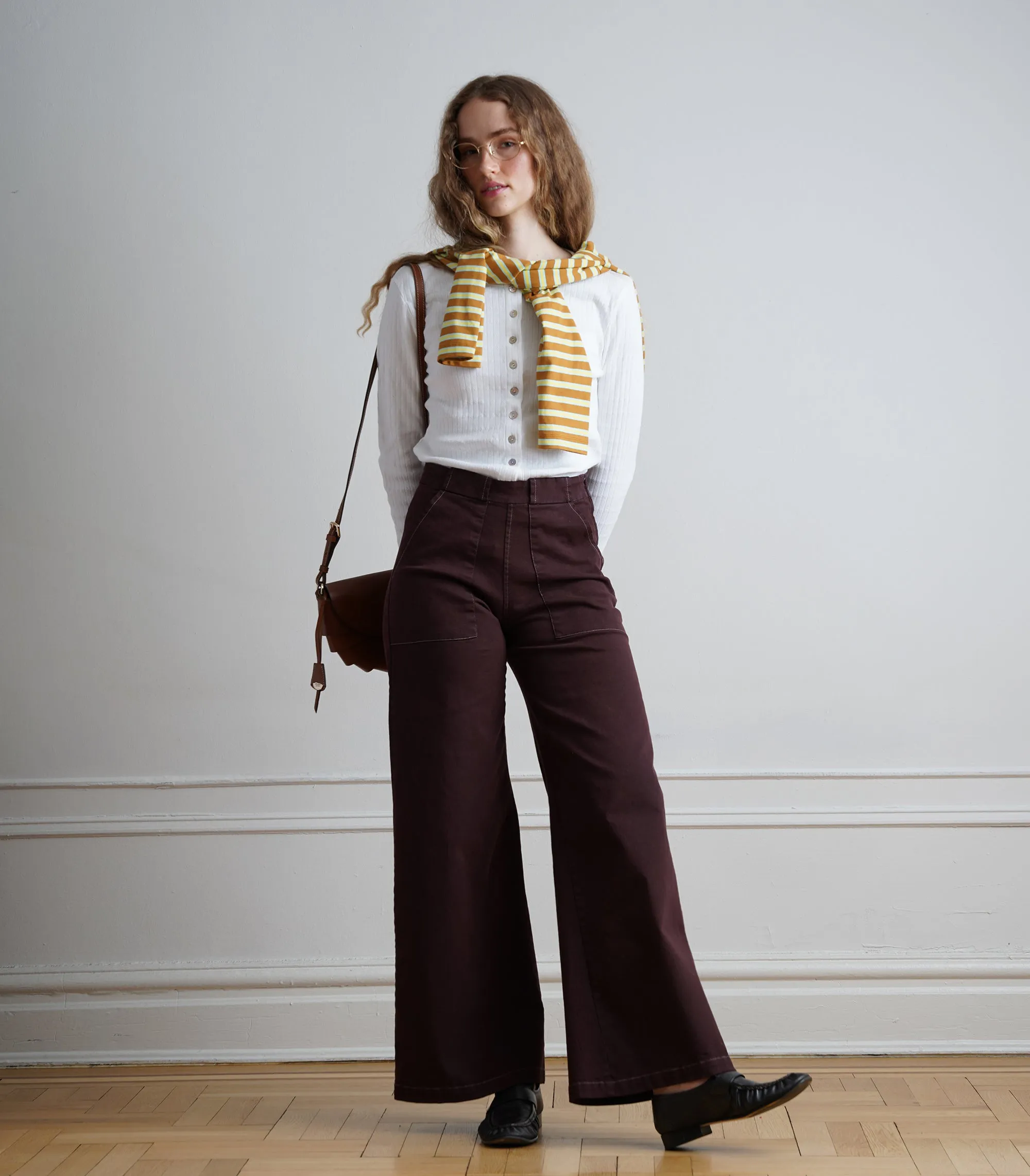 Long Sabrina Wide-Leg Jeans - Cacao AW26 sold by Loup product image thumbnail 3
