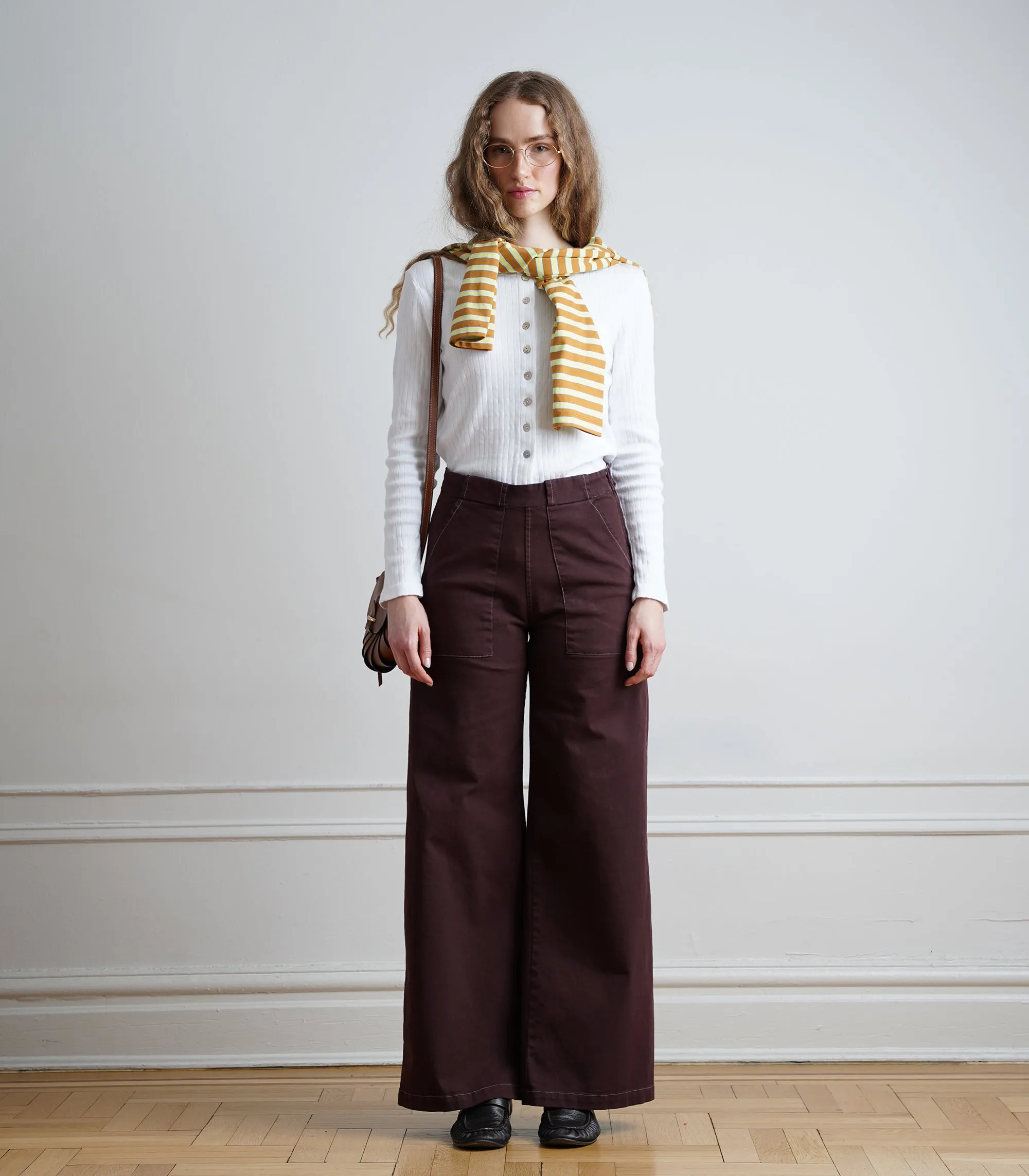Long Sabrina Wide-Leg Jeans - Cacao AW26 sold by Loup product image thumbnail 4