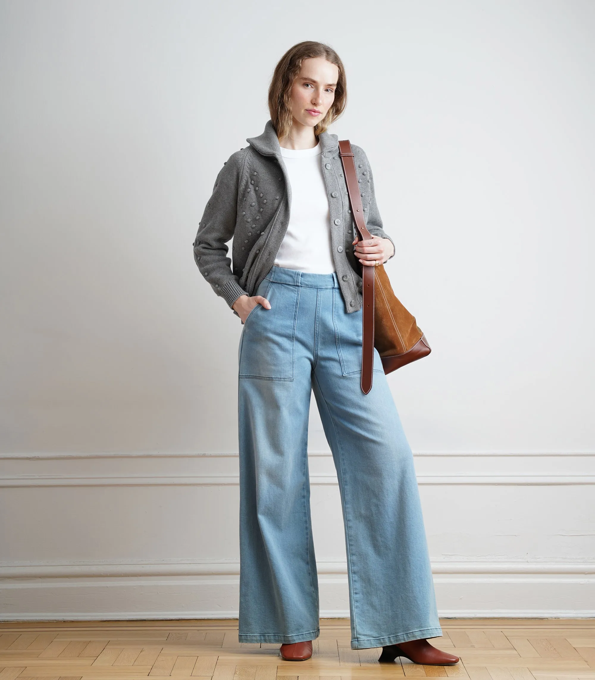 Long Sabrina Wide-Leg Jeans - Kauai AW26 sold by Loup