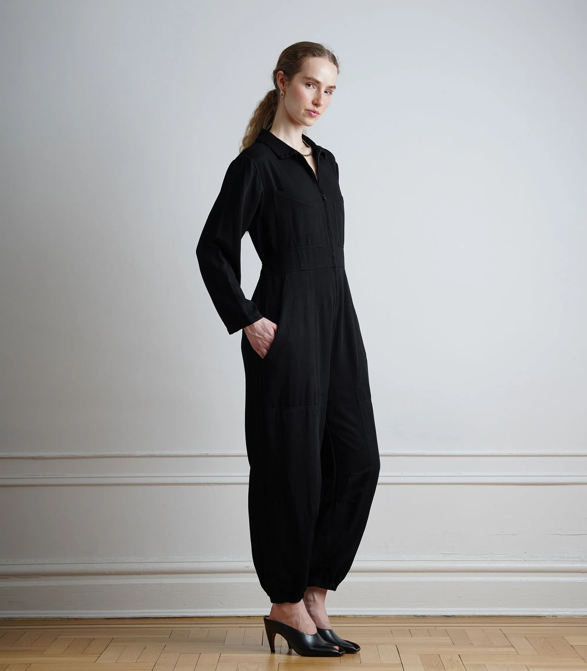 Monique Silky Parachute Jumpsuit - Black AW26 sold by Loup product image thumbnail 3