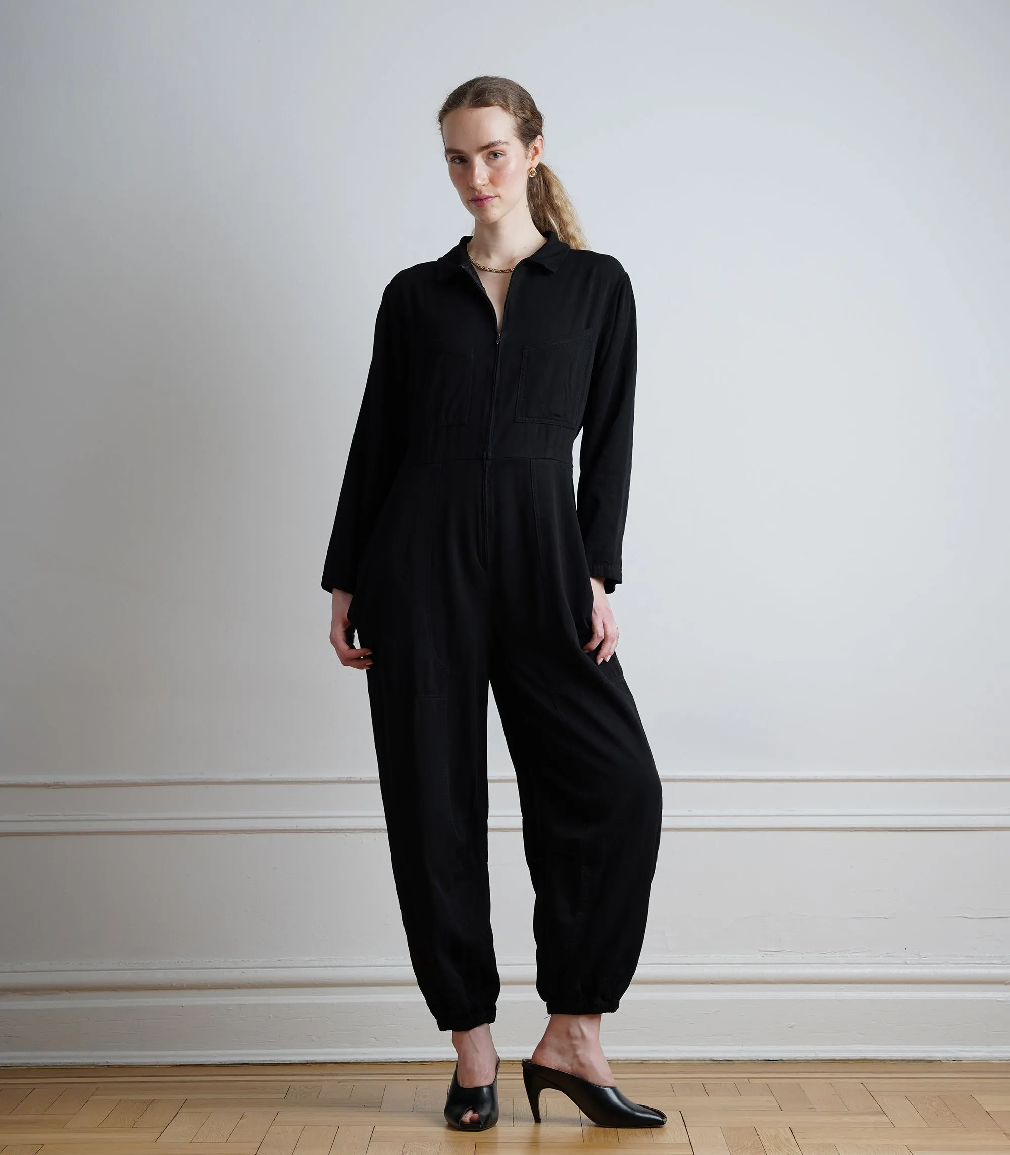 Monique Silky Parachute Jumpsuit - Black AW26 sold by Loup product image thumbnail 4