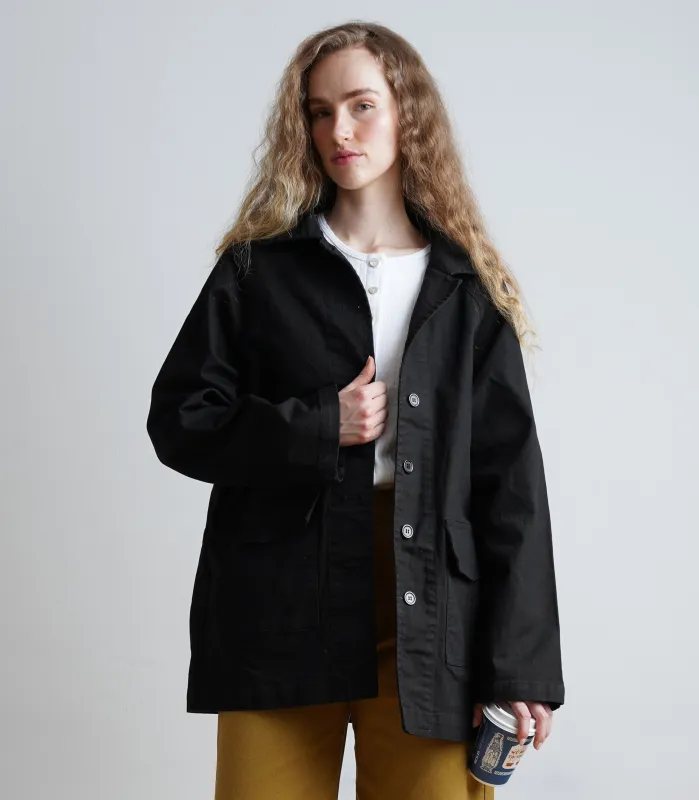 Charlie A-Line Field Jacket - Black AW26 made by Loup