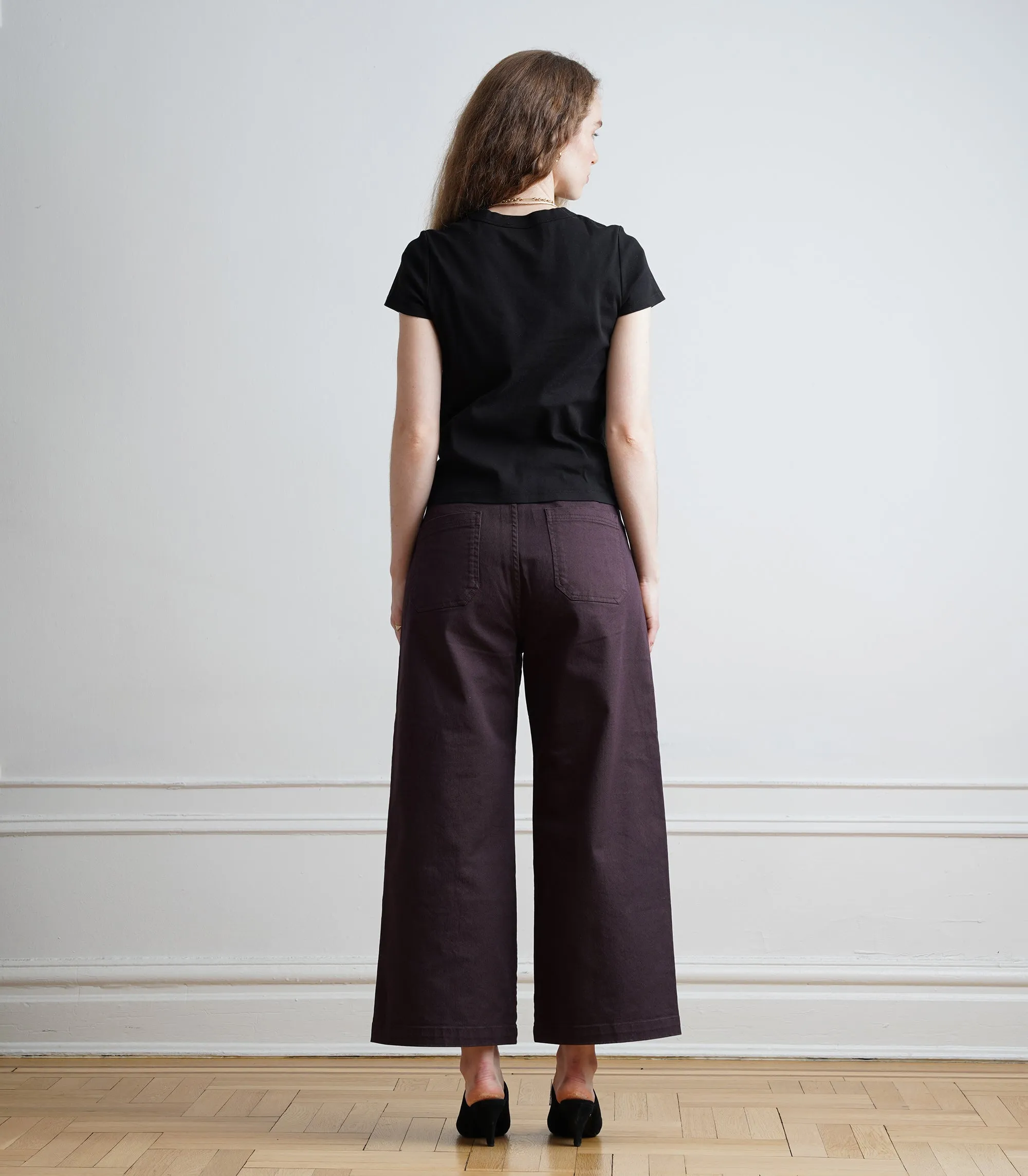 Farrah Cap Sleeve Ribbed Tee - Black AW26 sold by Loup product image thumbnail 2